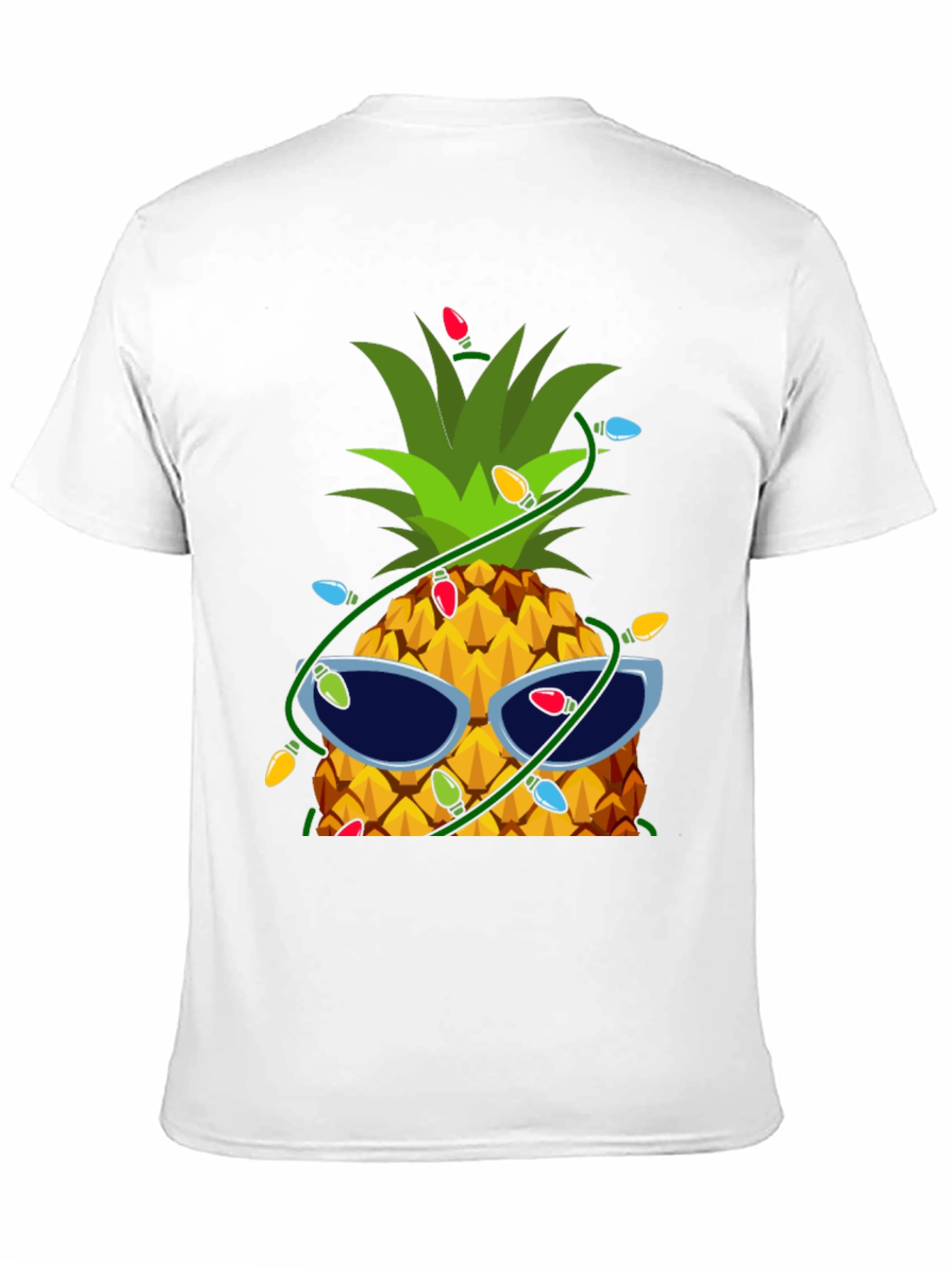 Festive Pineapple T-Shirt with Sunglasses & Lights