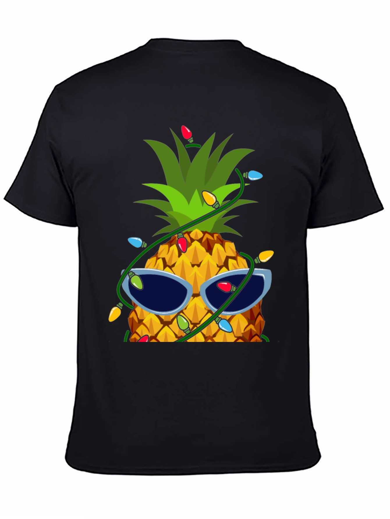 Festive Pineapple T-Shirt with Sunglasses & Lights