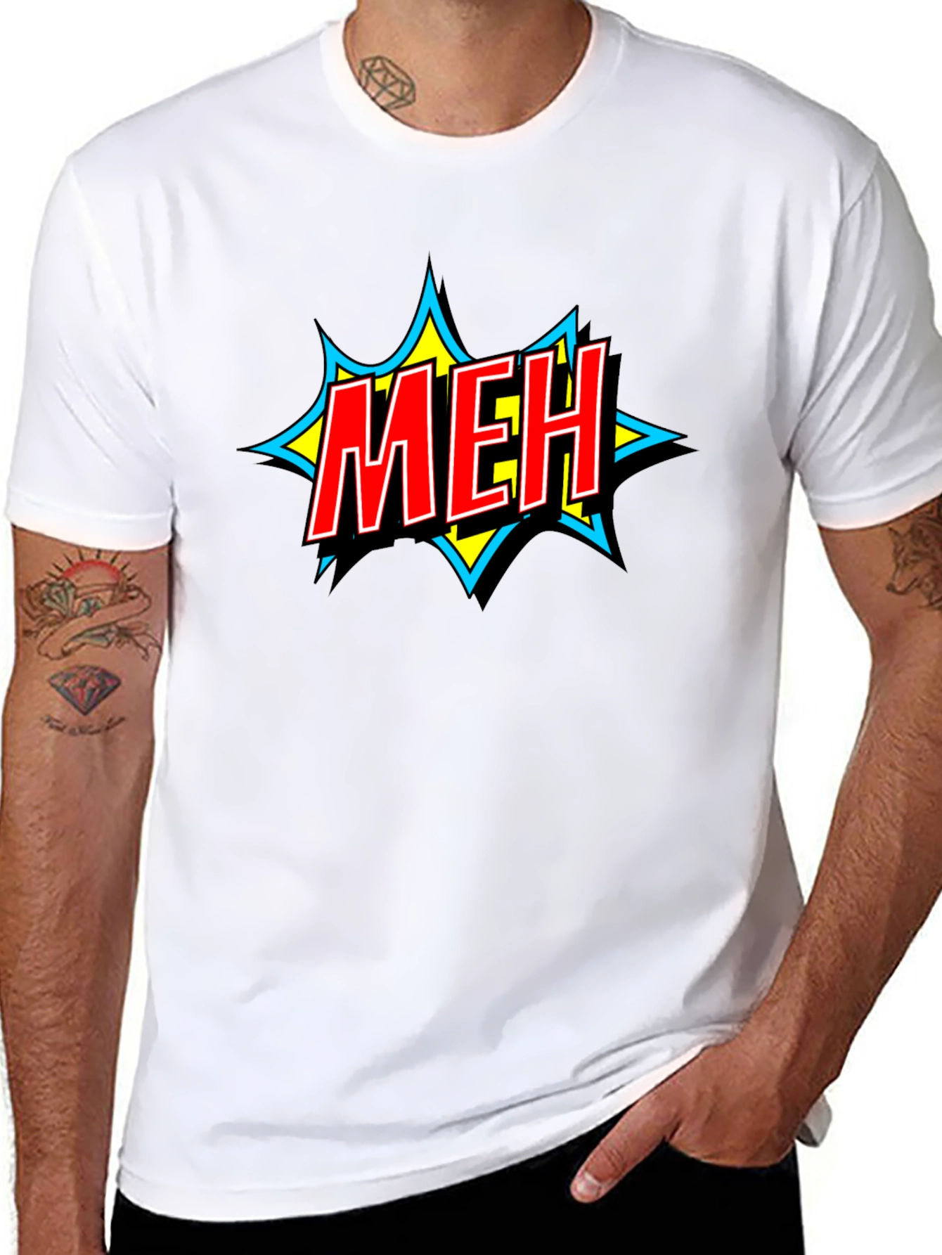 Meh Graphic T-Shirt - Casual Wear