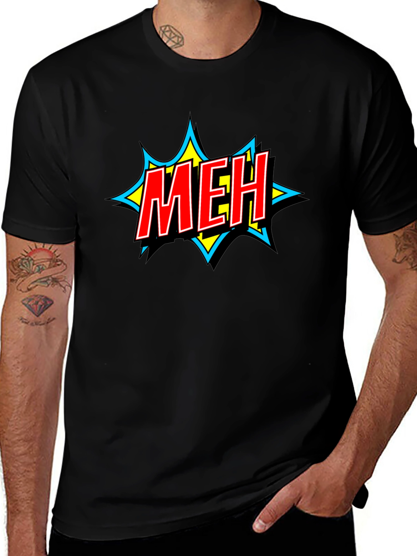 Meh Graphic T-Shirt - Casual Wear