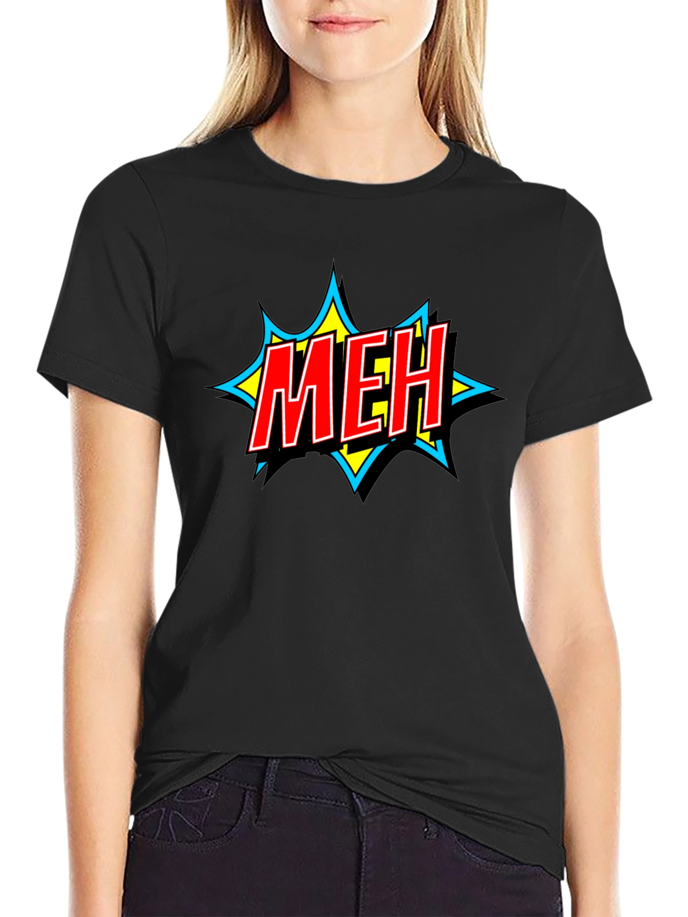Meh Graphic T-Shirt - Casual Wear