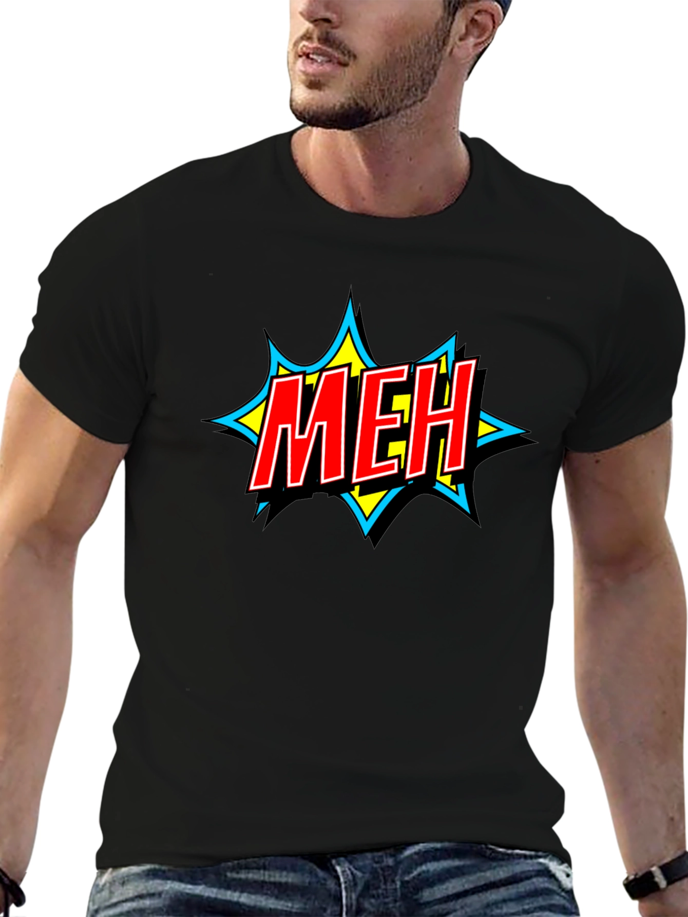 Meh Graphic T-Shirt - Casual Wear
