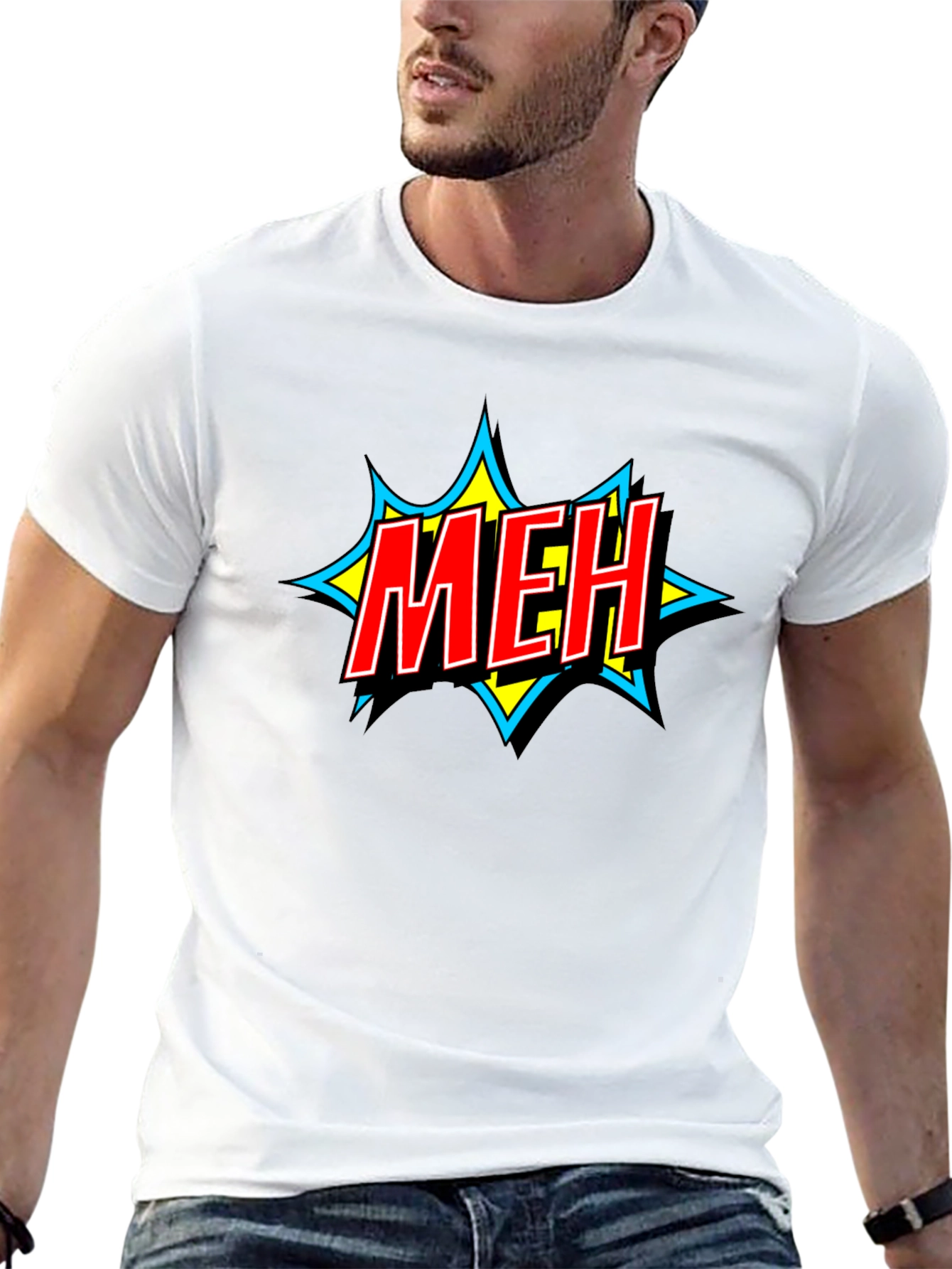 Meh Graphic T-Shirt - Casual Wear