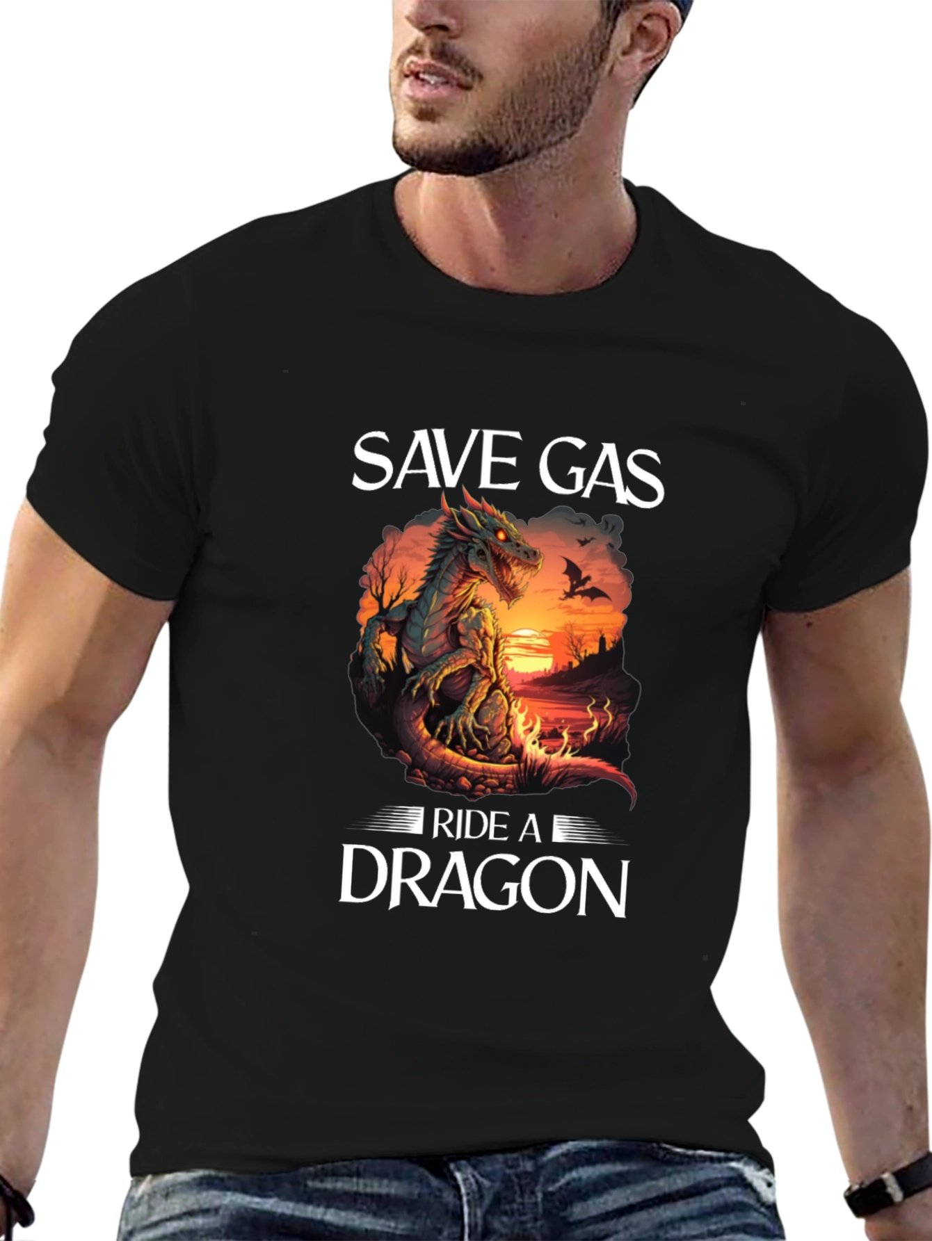 Save Gas Ride a Dragon T-Shirt