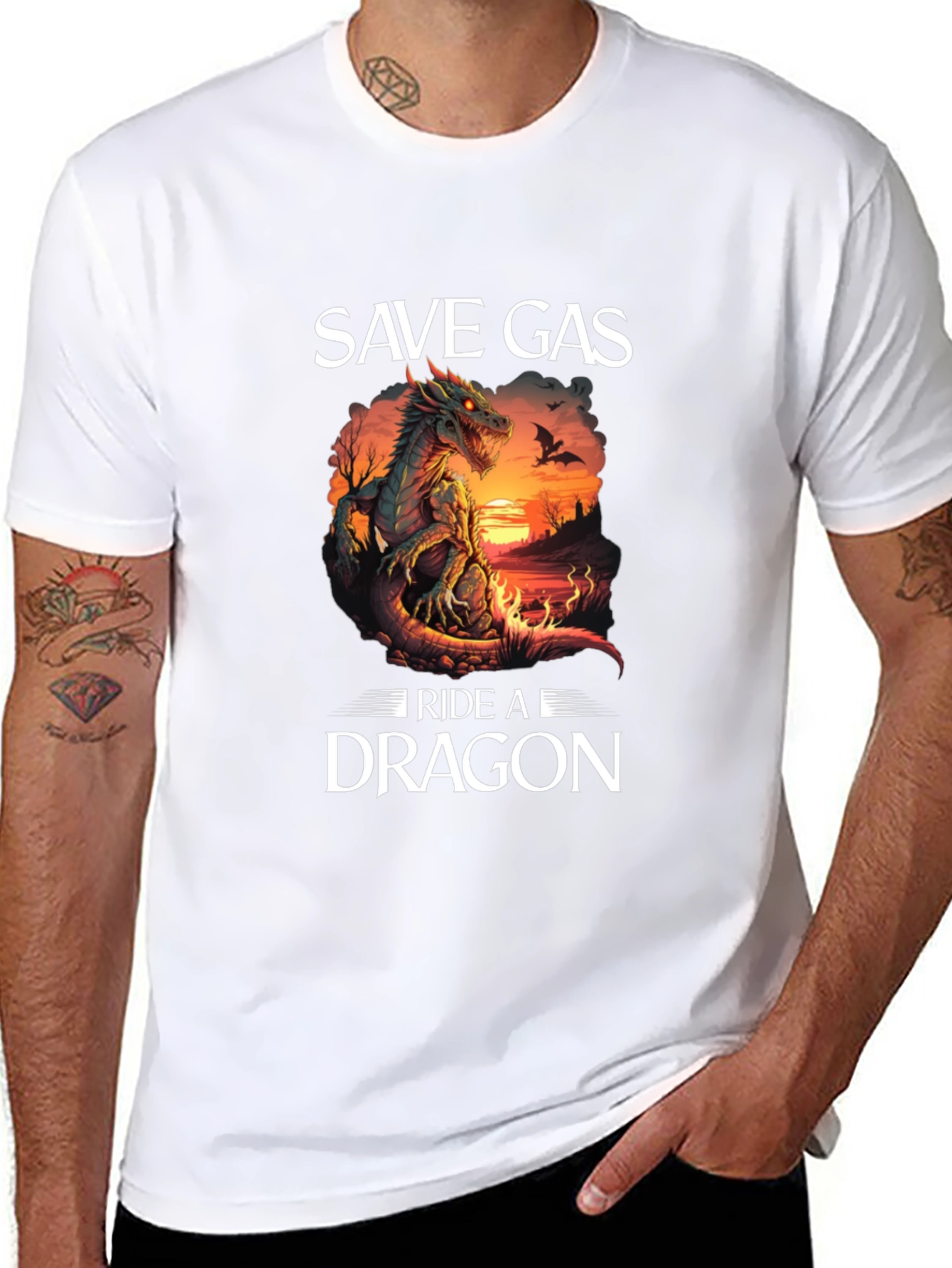 Save Gas Ride a Dragon T-Shirt
