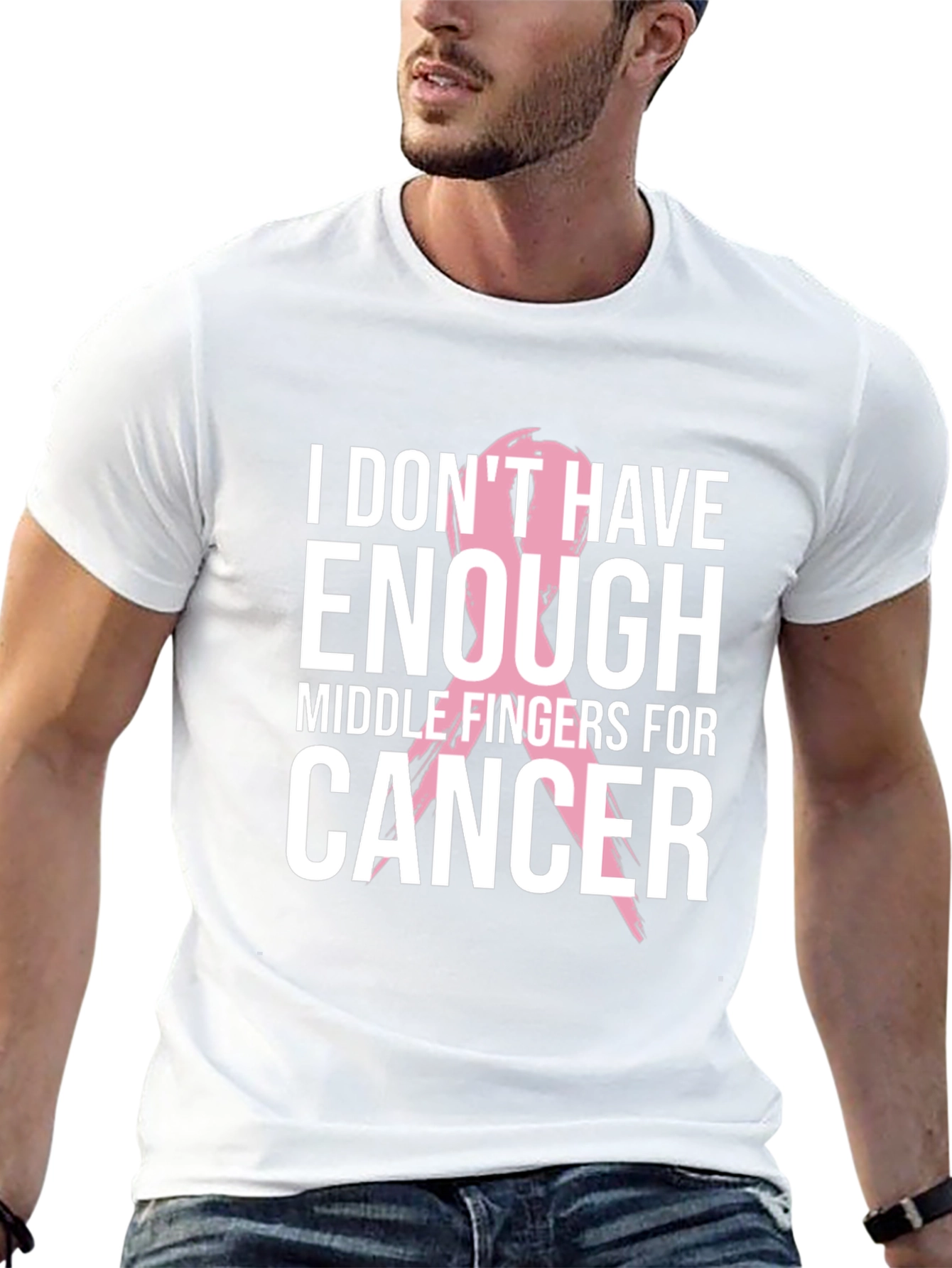 Cancer Awareness Tee: Middle Fingers Out