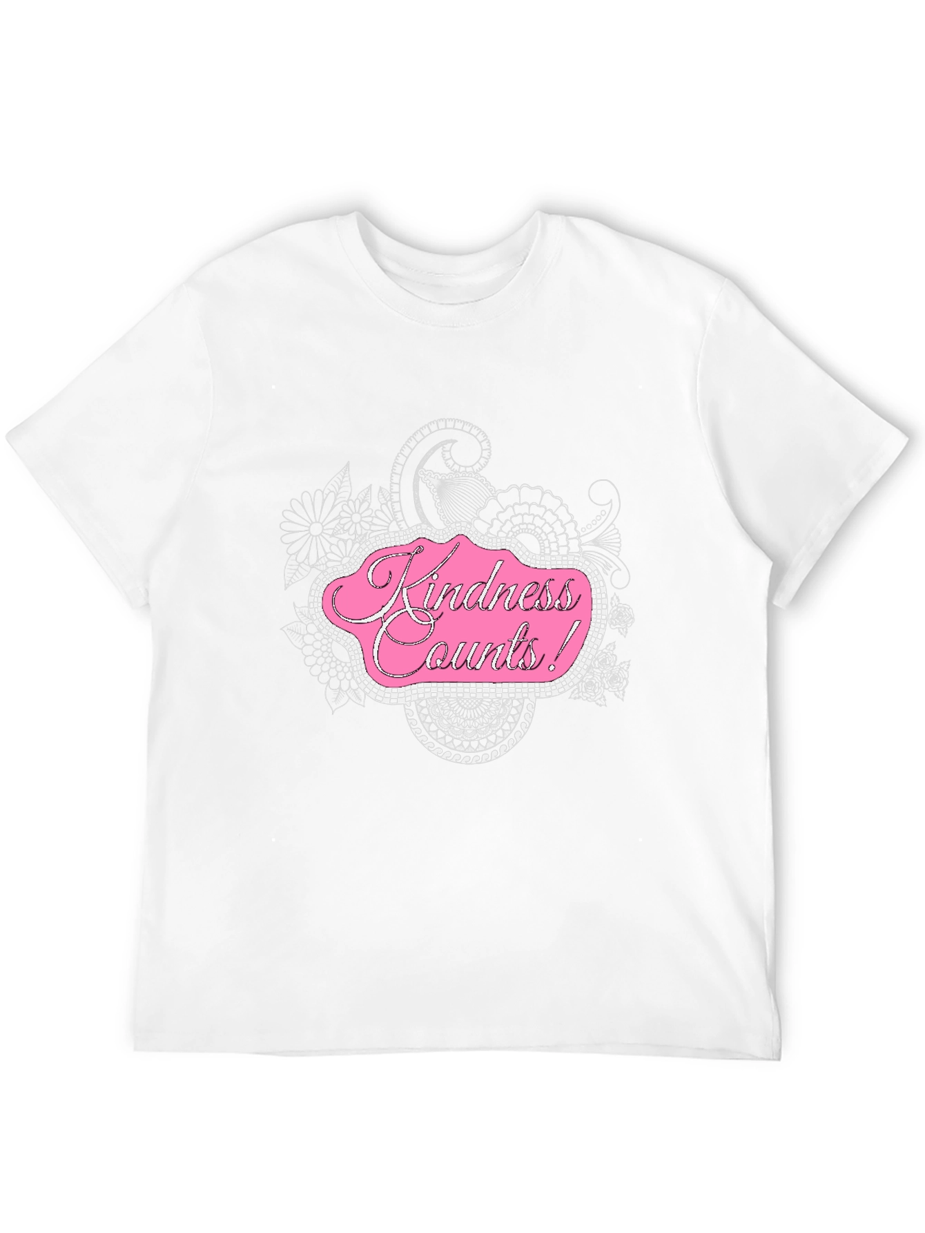 Kindness Counts Black Graphic T-Shirt