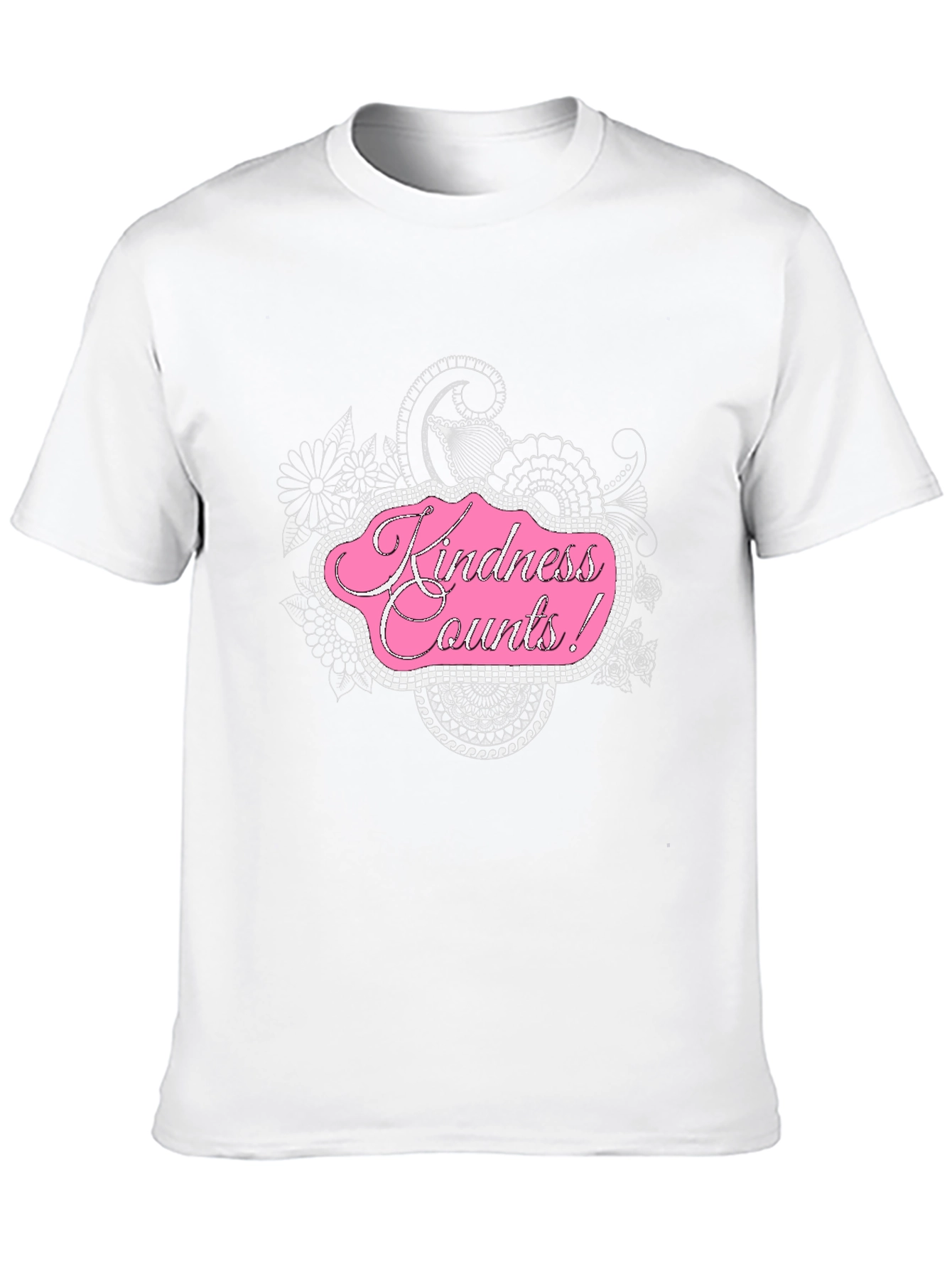 Kindness Counts Black Graphic T-Shirt