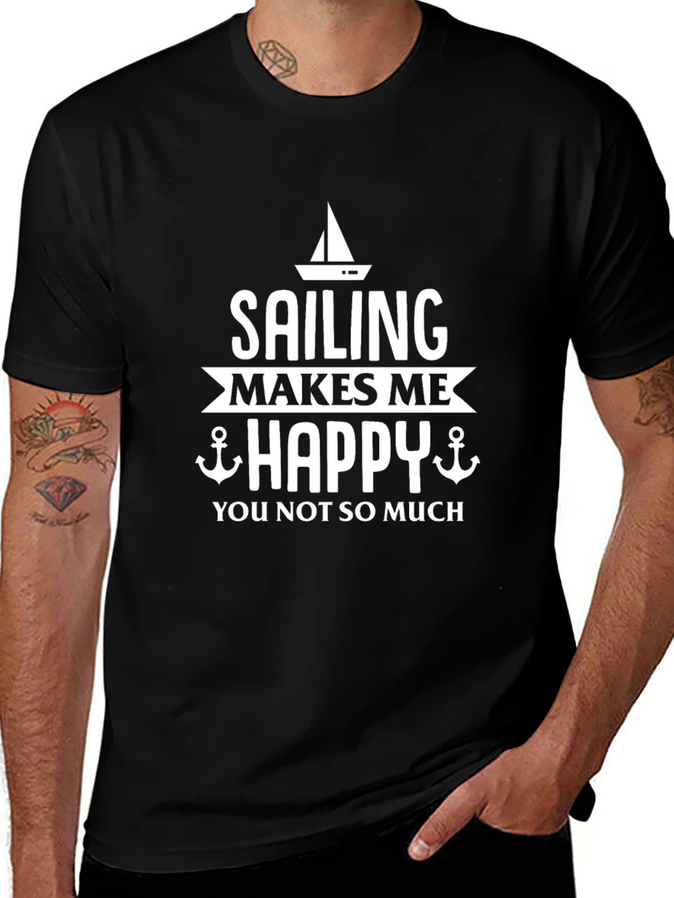 Sailing Makes Me Happy Graphic Tee