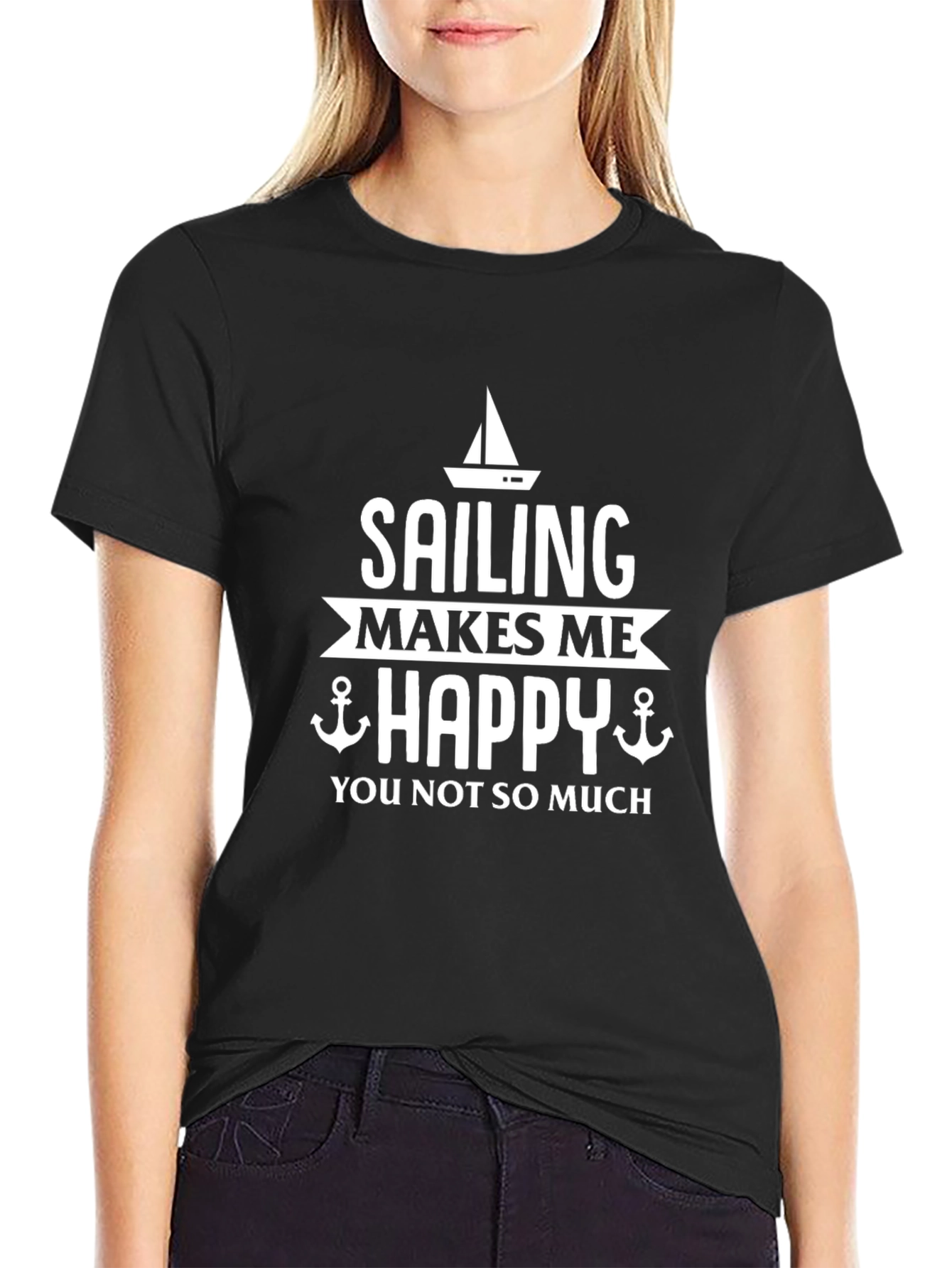 Sailing Makes Me Happy Graphic Tee