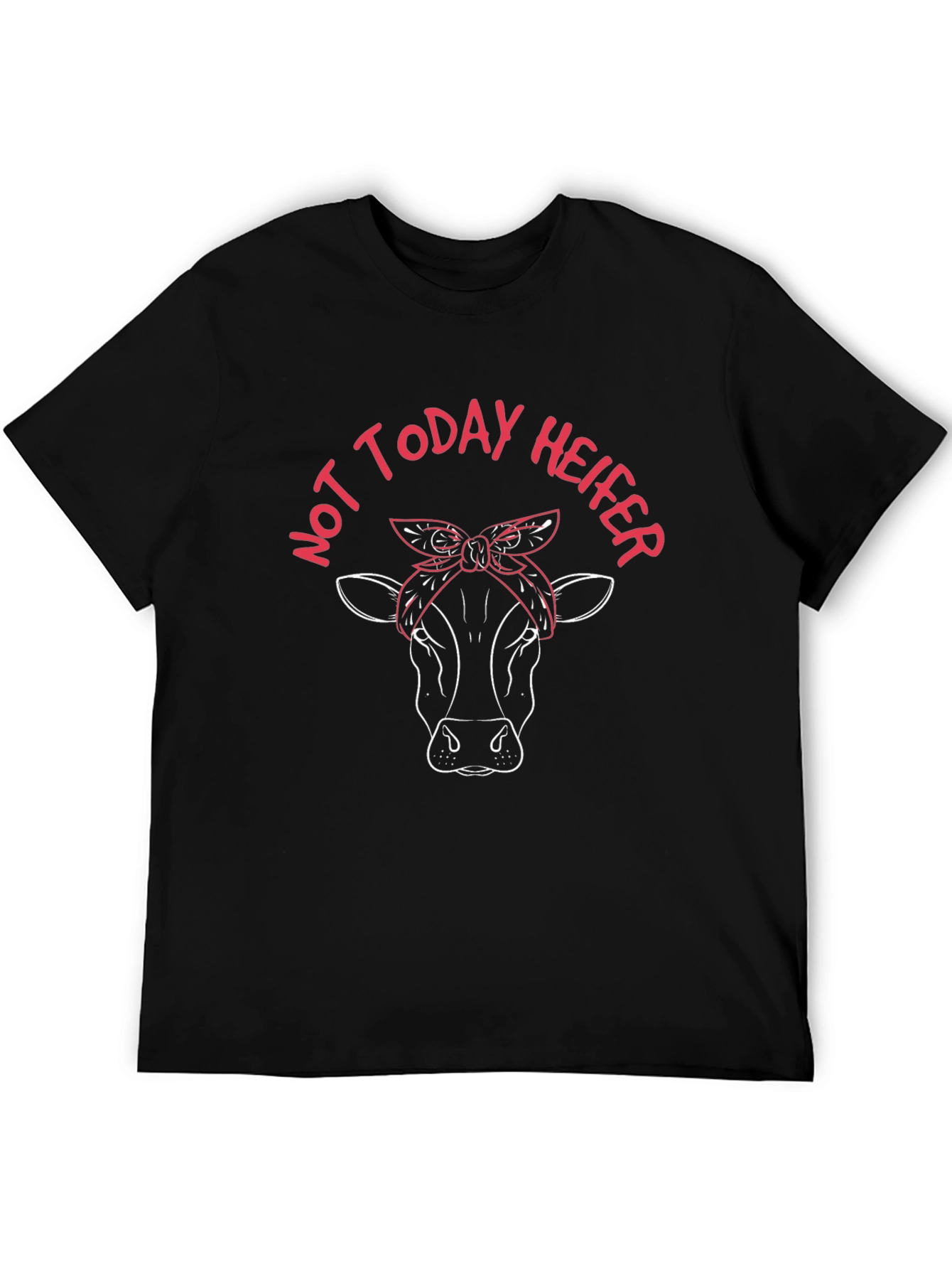 Not Today Heifer Graphic Tee - Black