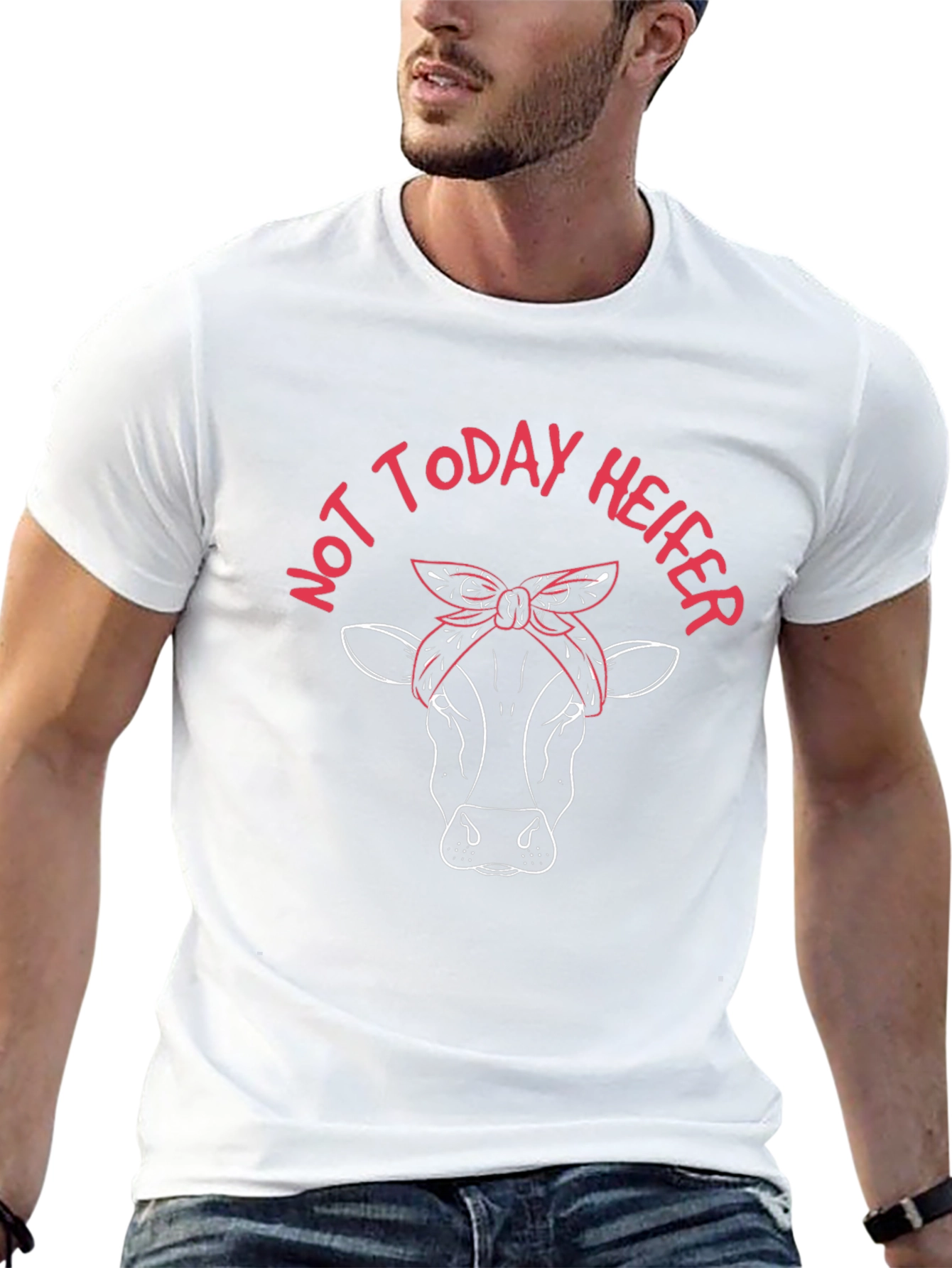Not Today Heifer Graphic Tee - Black