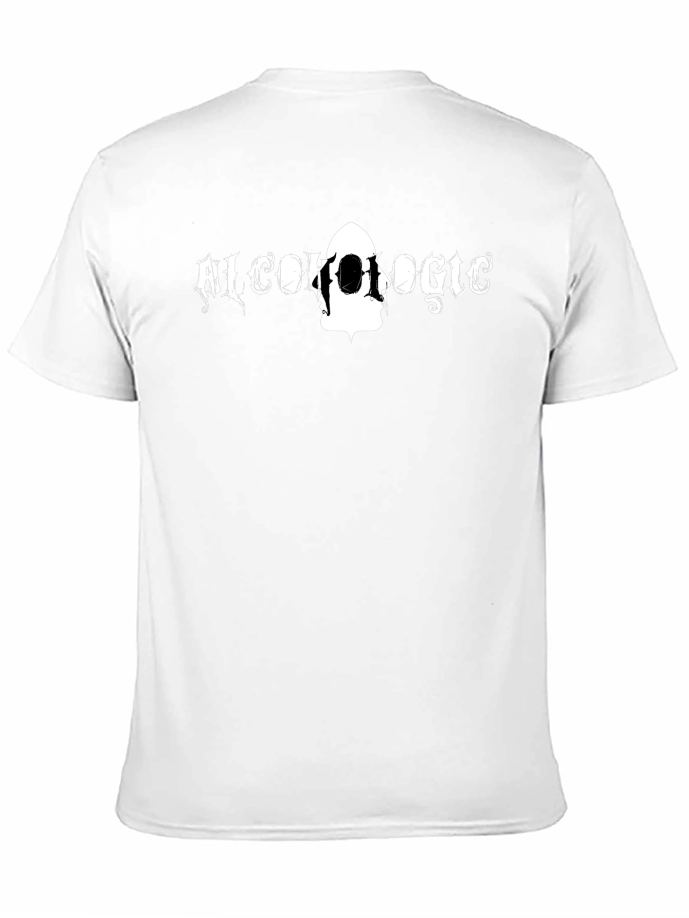 Black Alcoholic Graphic T-Shirt for Men