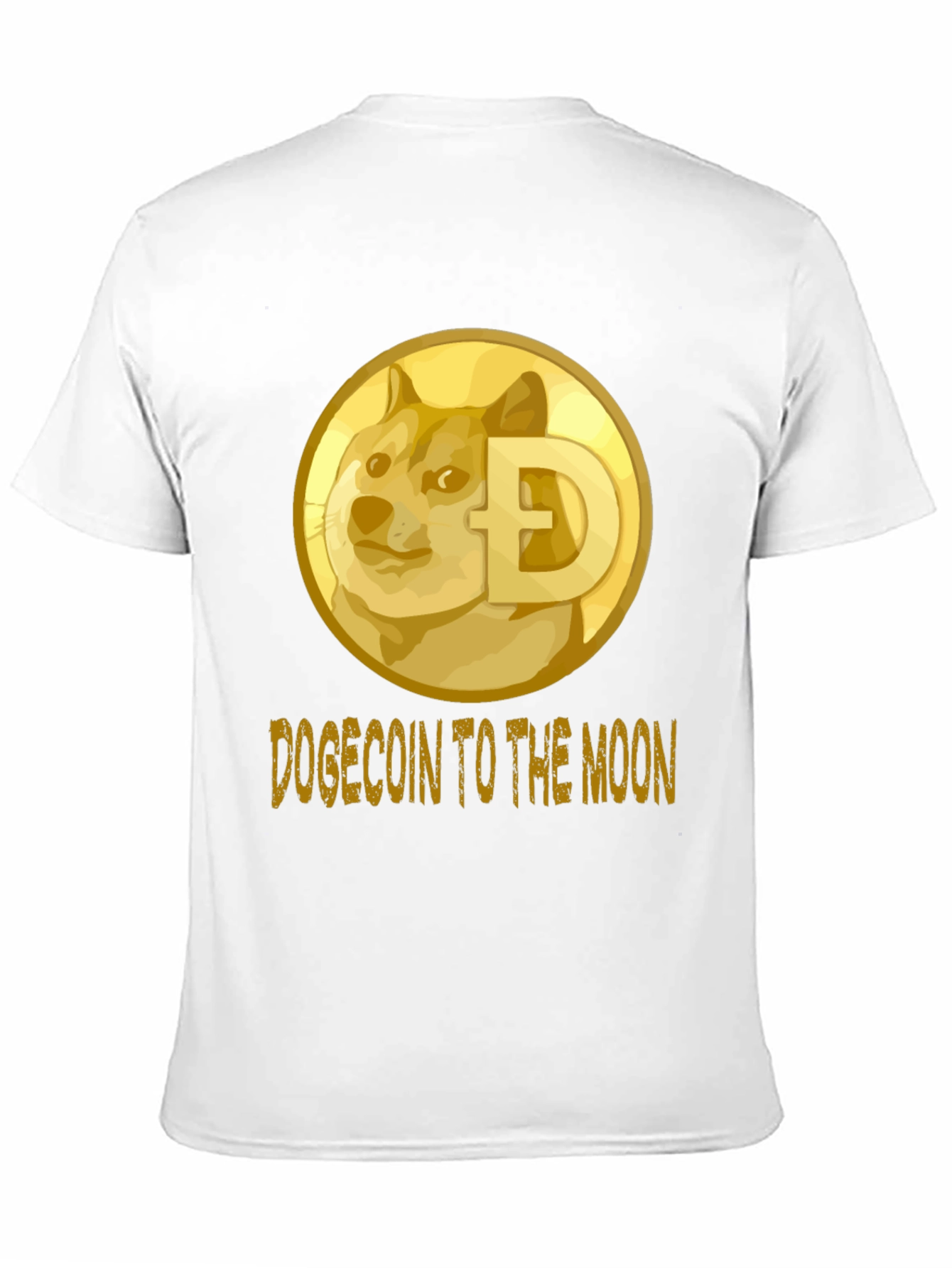 Dogecoin to the Moon Black T-Shirt