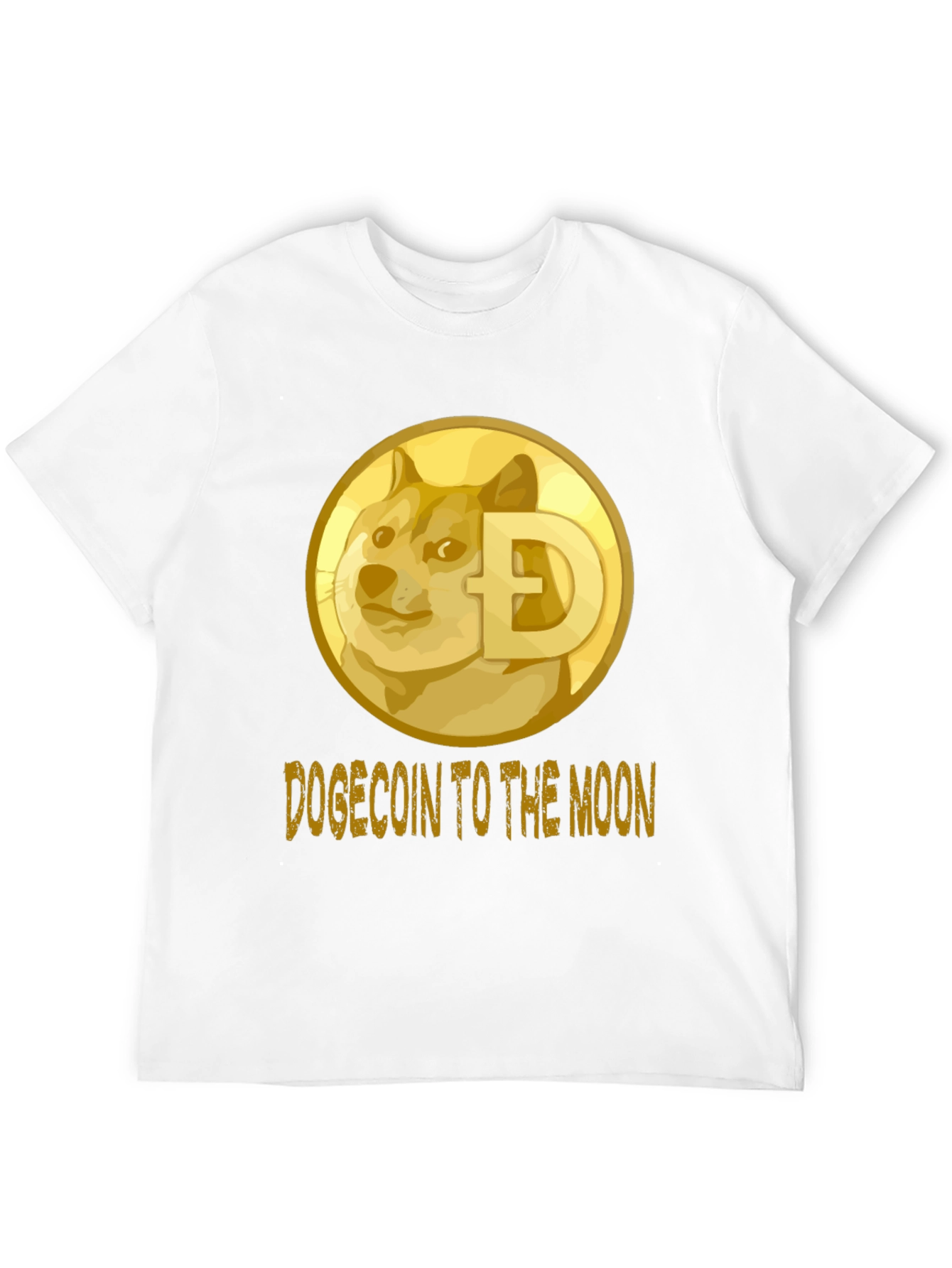 Dogecoin to the Moon Black T-Shirt