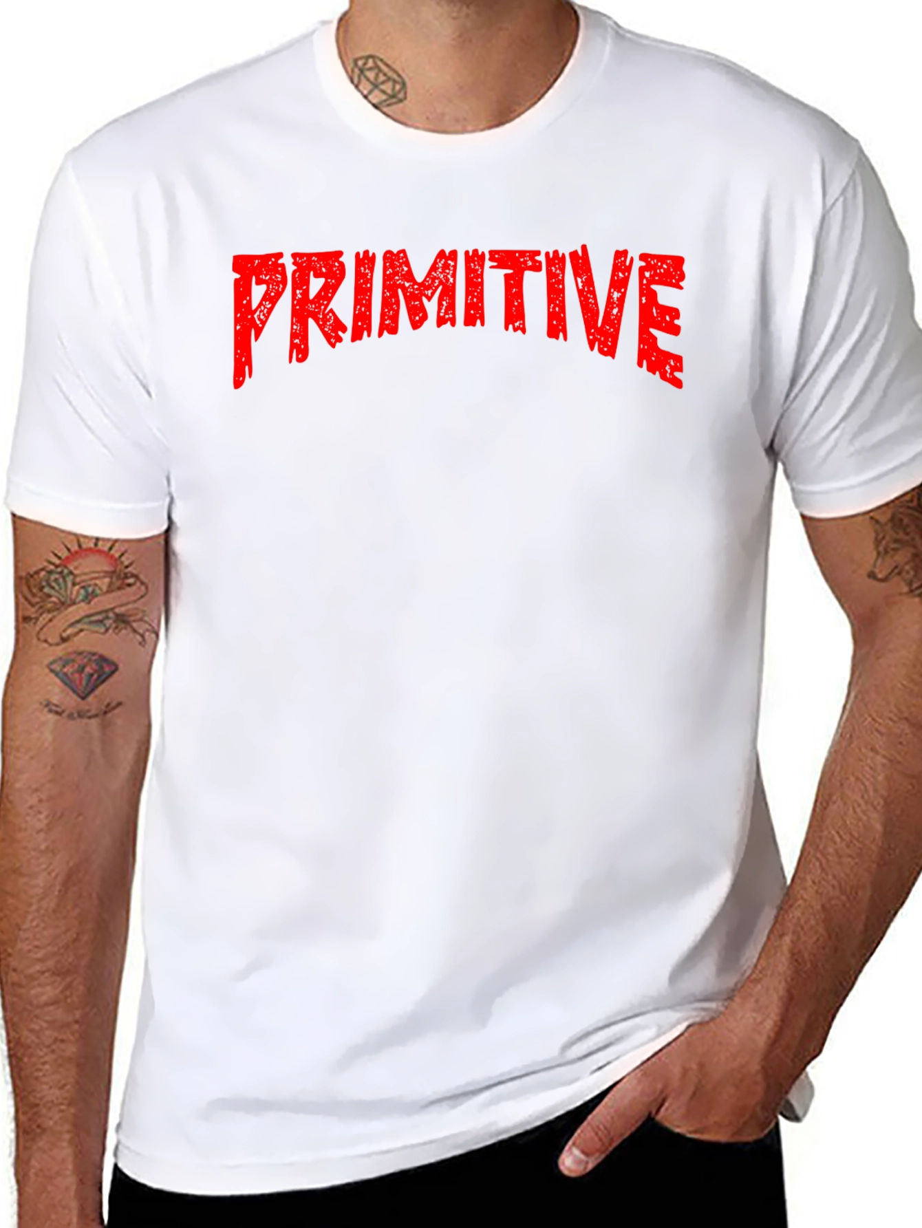 Primitive Logo Graphic Print Black T-Shirt