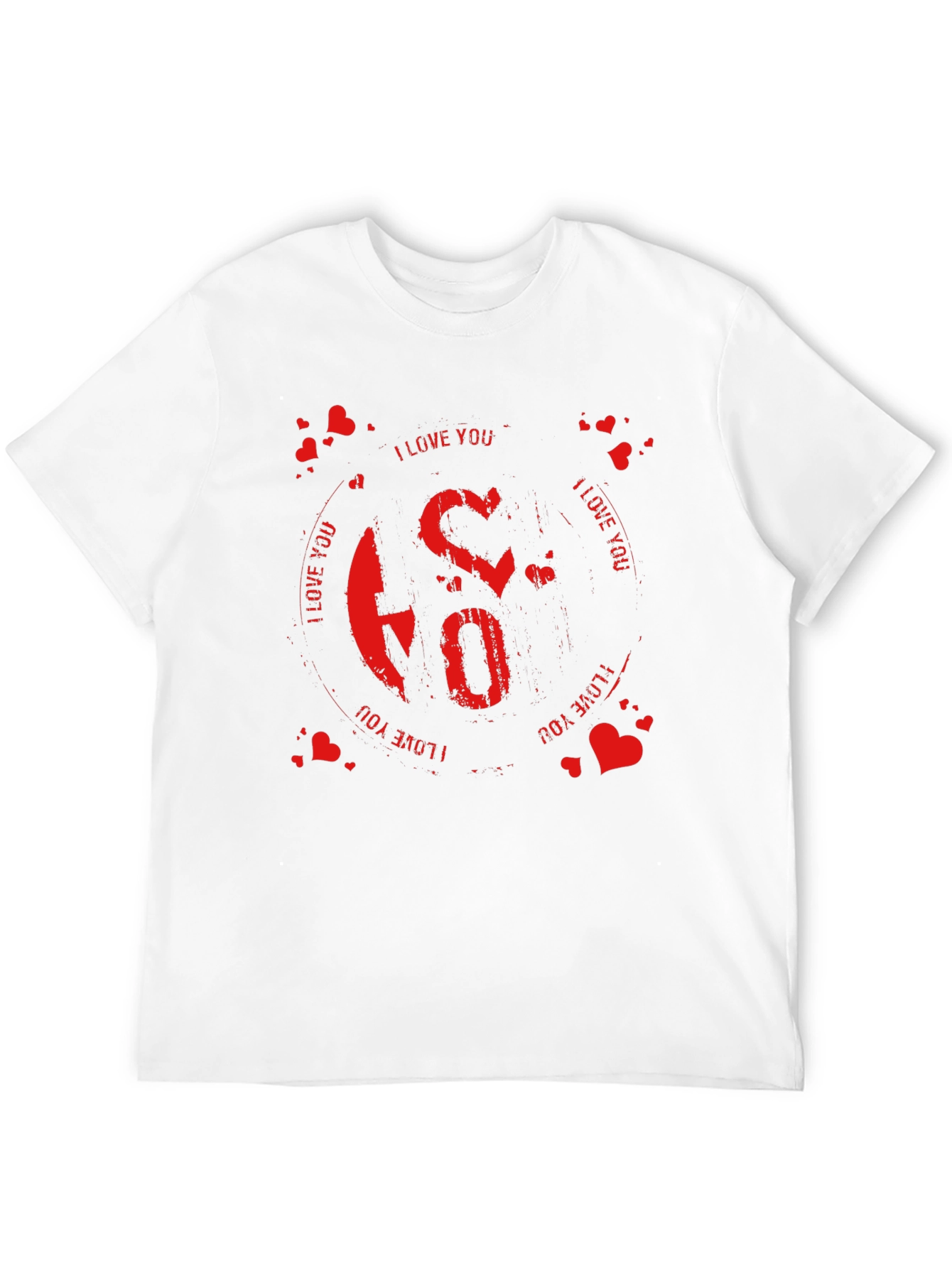 I Love You Graphic Black T-Shirt