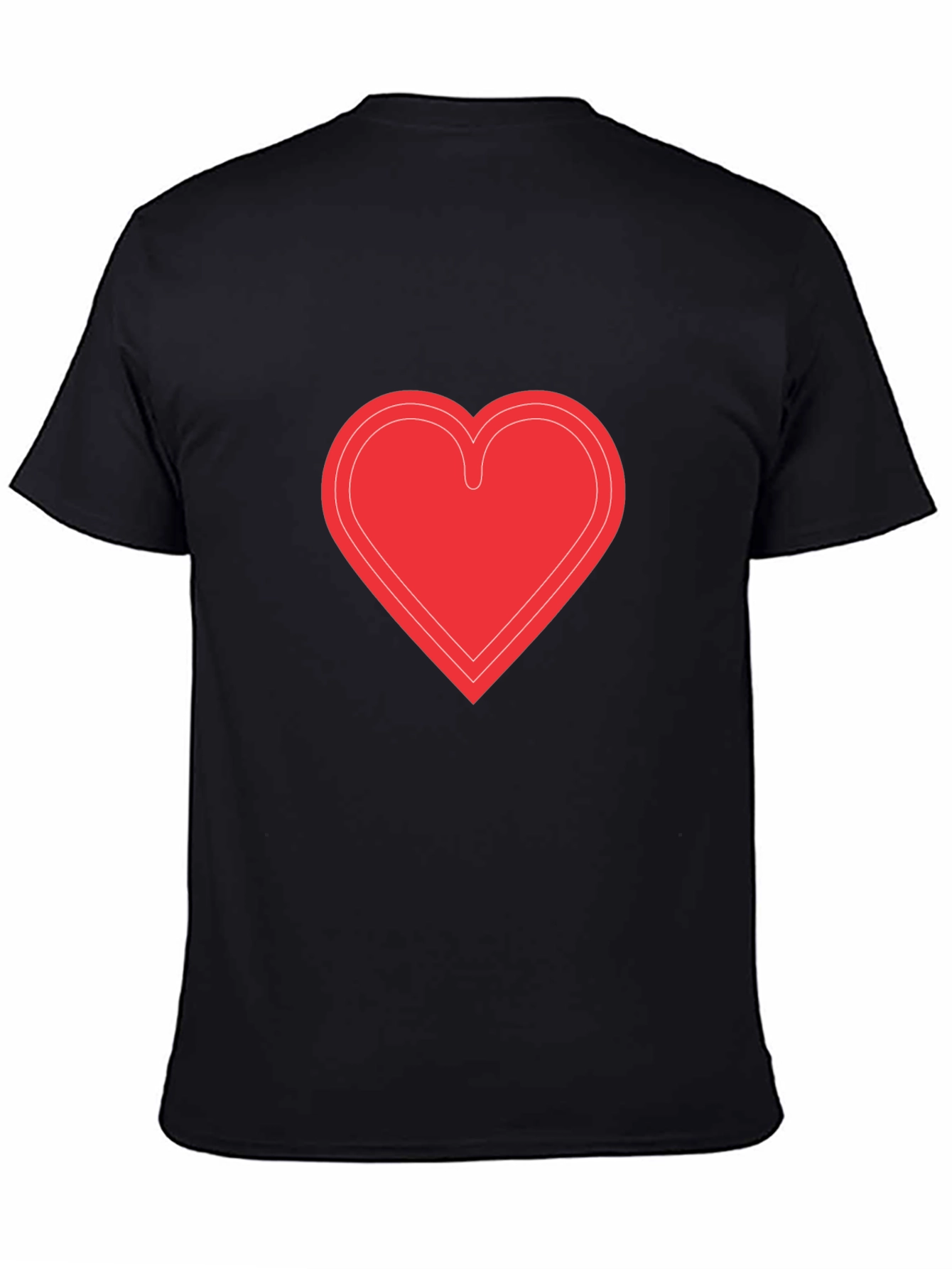 Heart Graphic Black T-Shirt - Stylish & Trendy