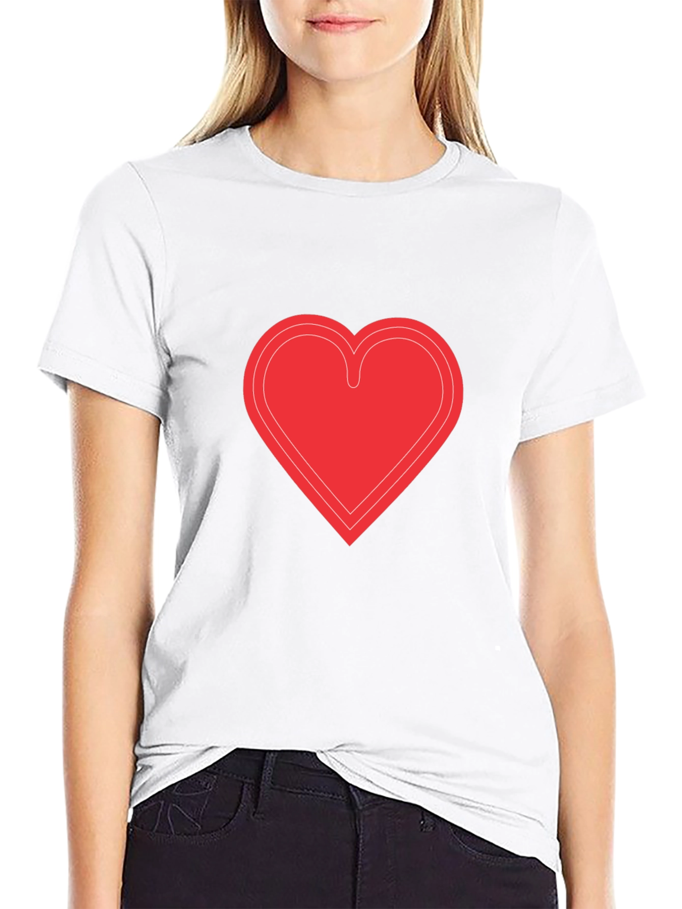 Heart Graphic Black T-Shirt - Stylish & Trendy