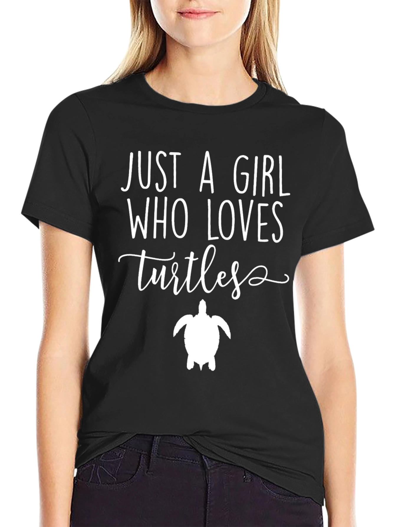 Just A Girl Who Loves Turtles Graphic Tee