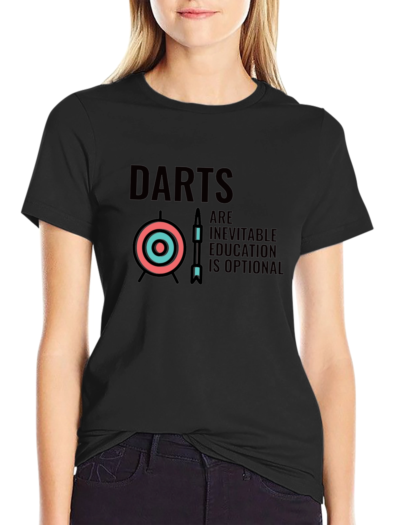 Darts Inevitable Education Optional Graphic Tee