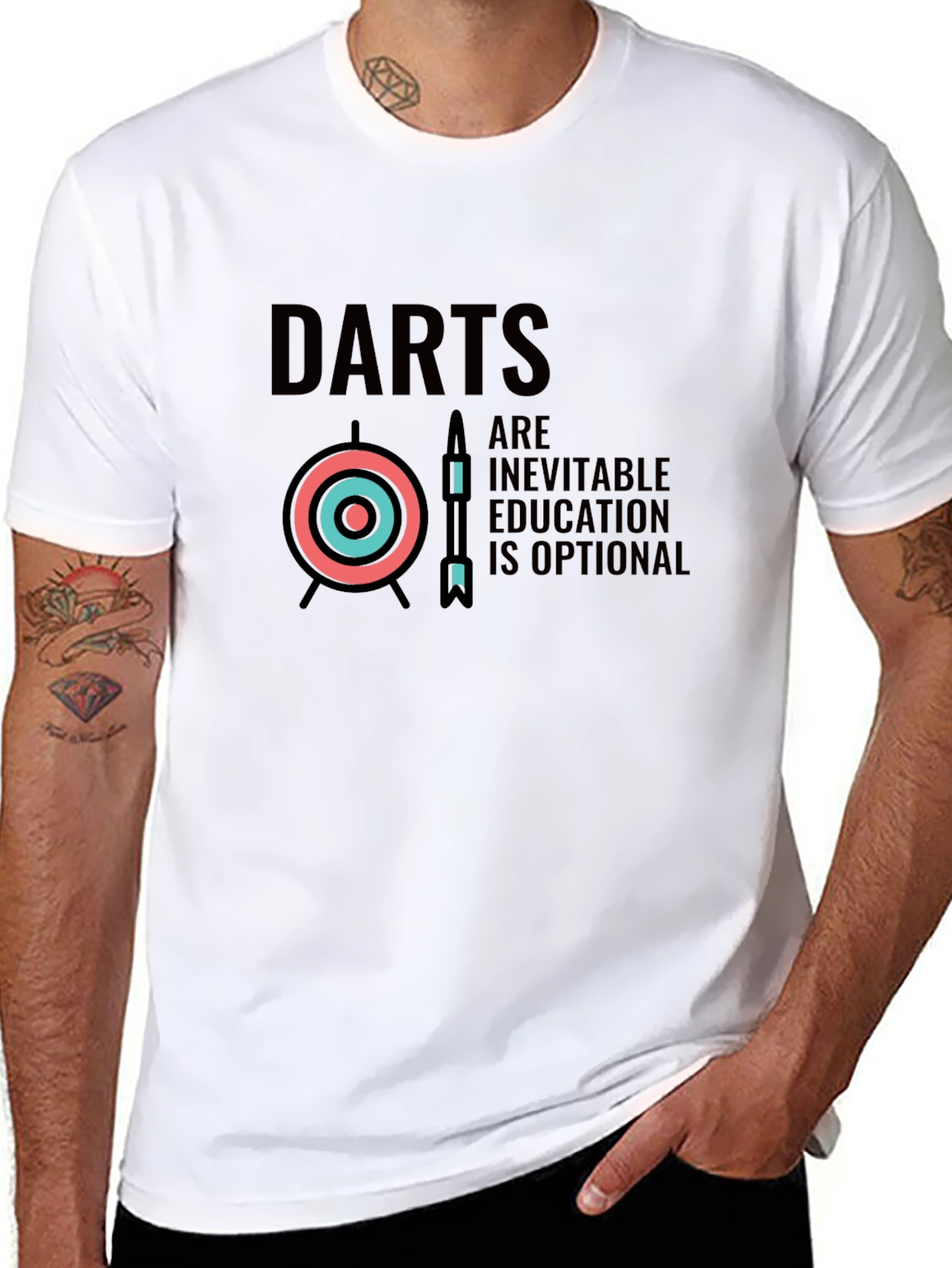 Darts Inevitable Education Optional Graphic Tee