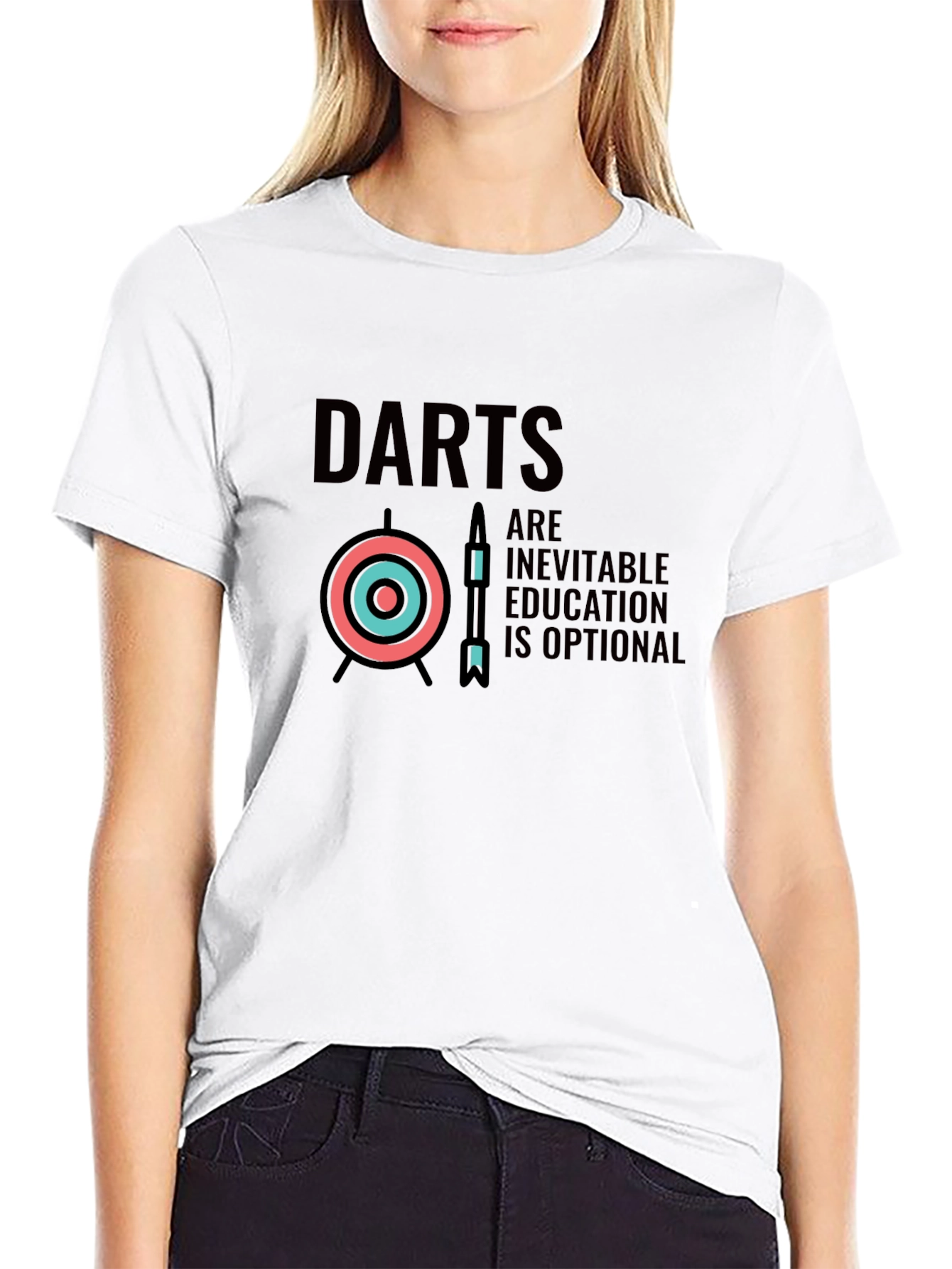 Darts Inevitable Education Optional Graphic Tee