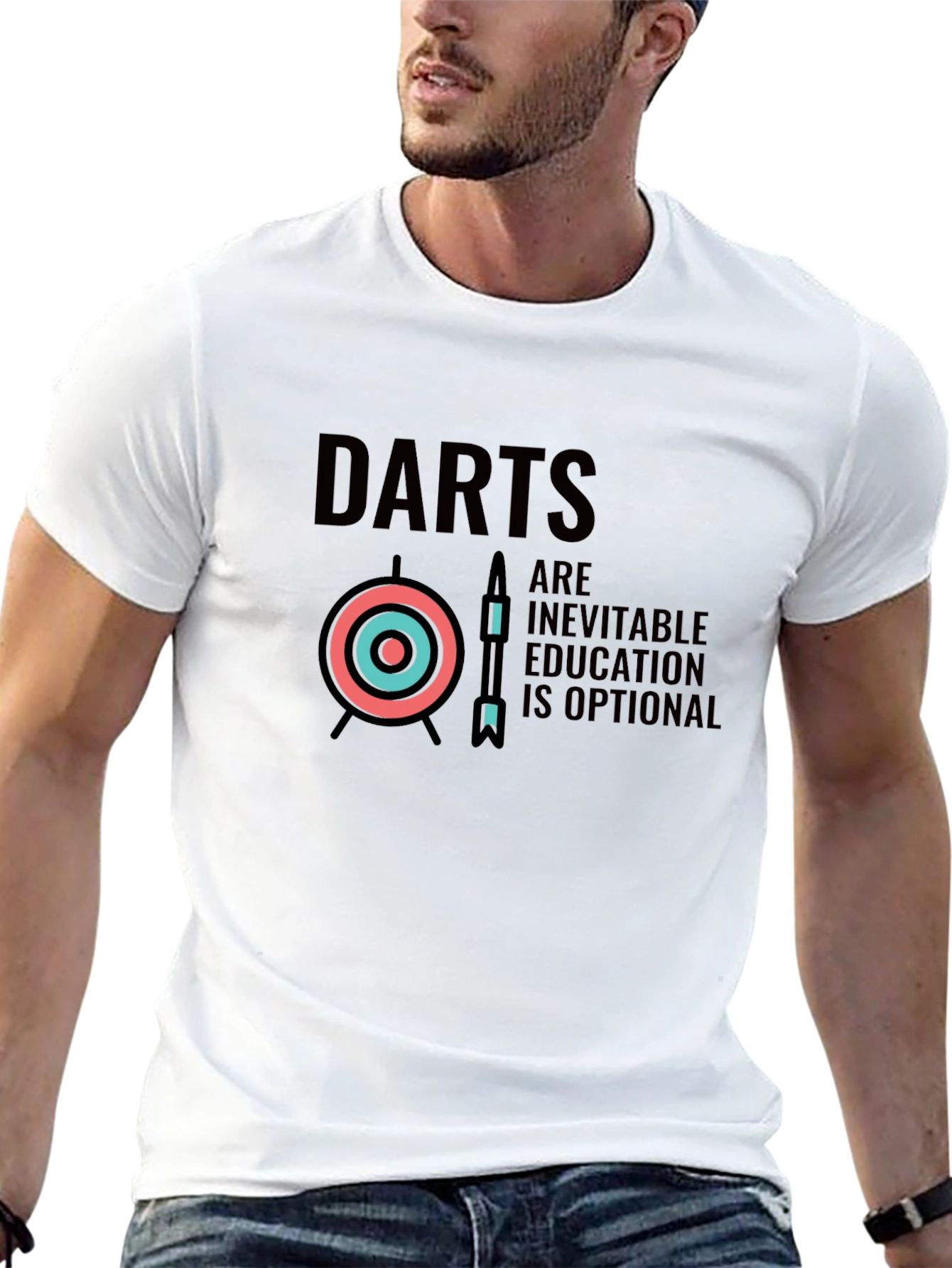 Darts Inevitable Education Optional Graphic Tee