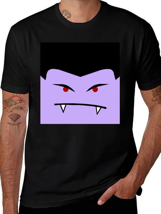 Vampire Face Graphic Black T-Shirt