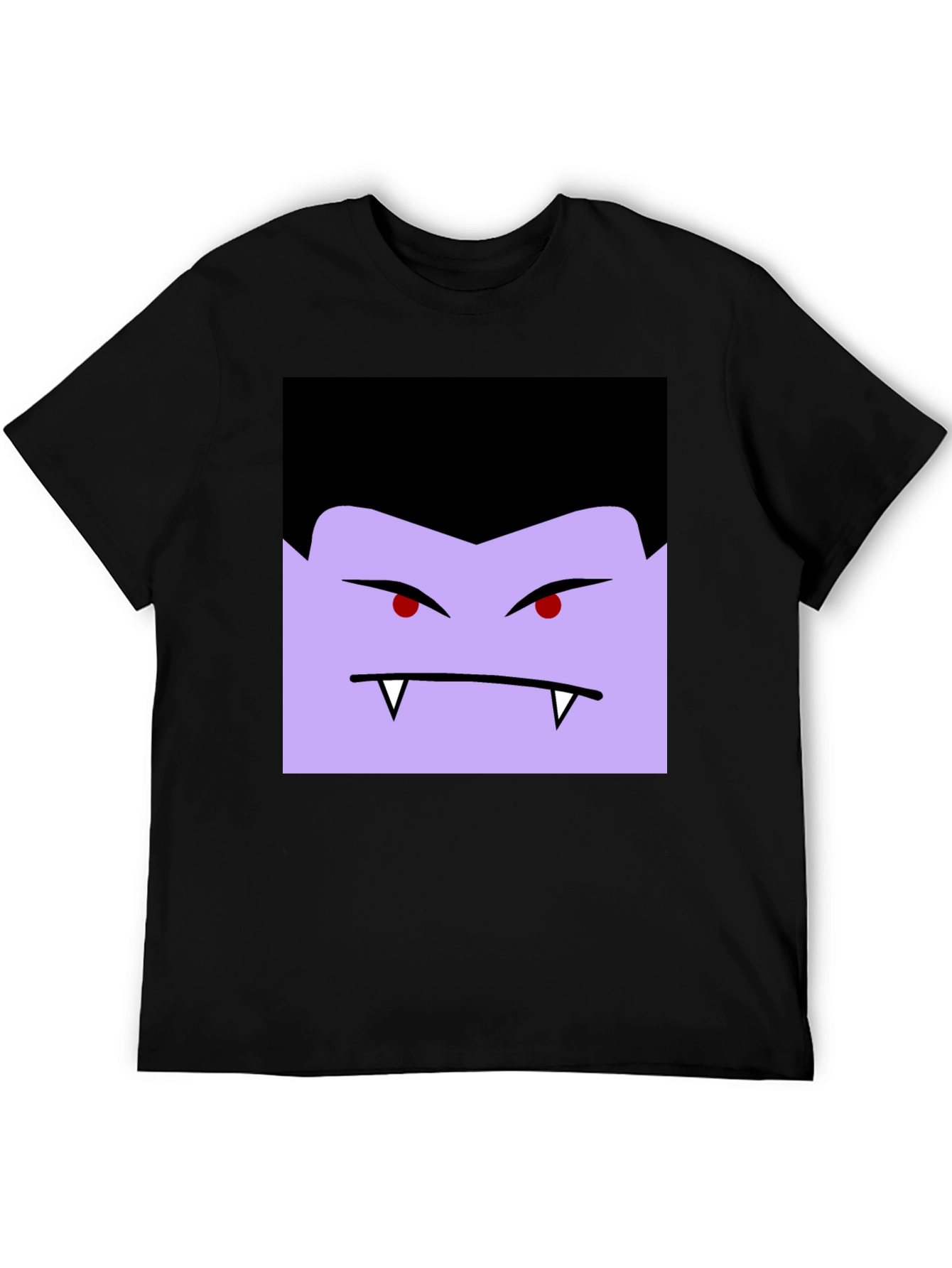 Vampire Face Graphic Black T-Shirt