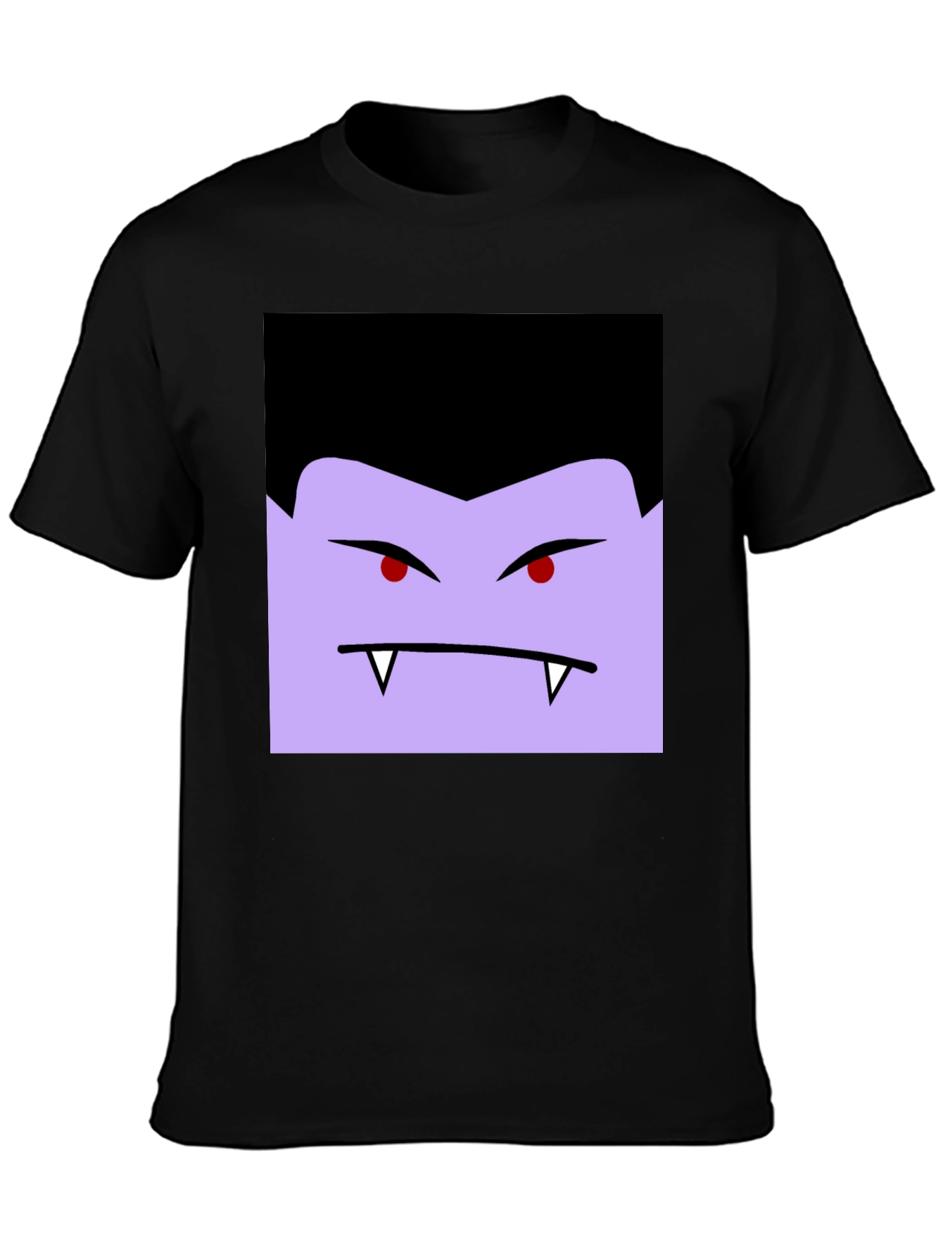 Vampire Face Graphic Black T-Shirt