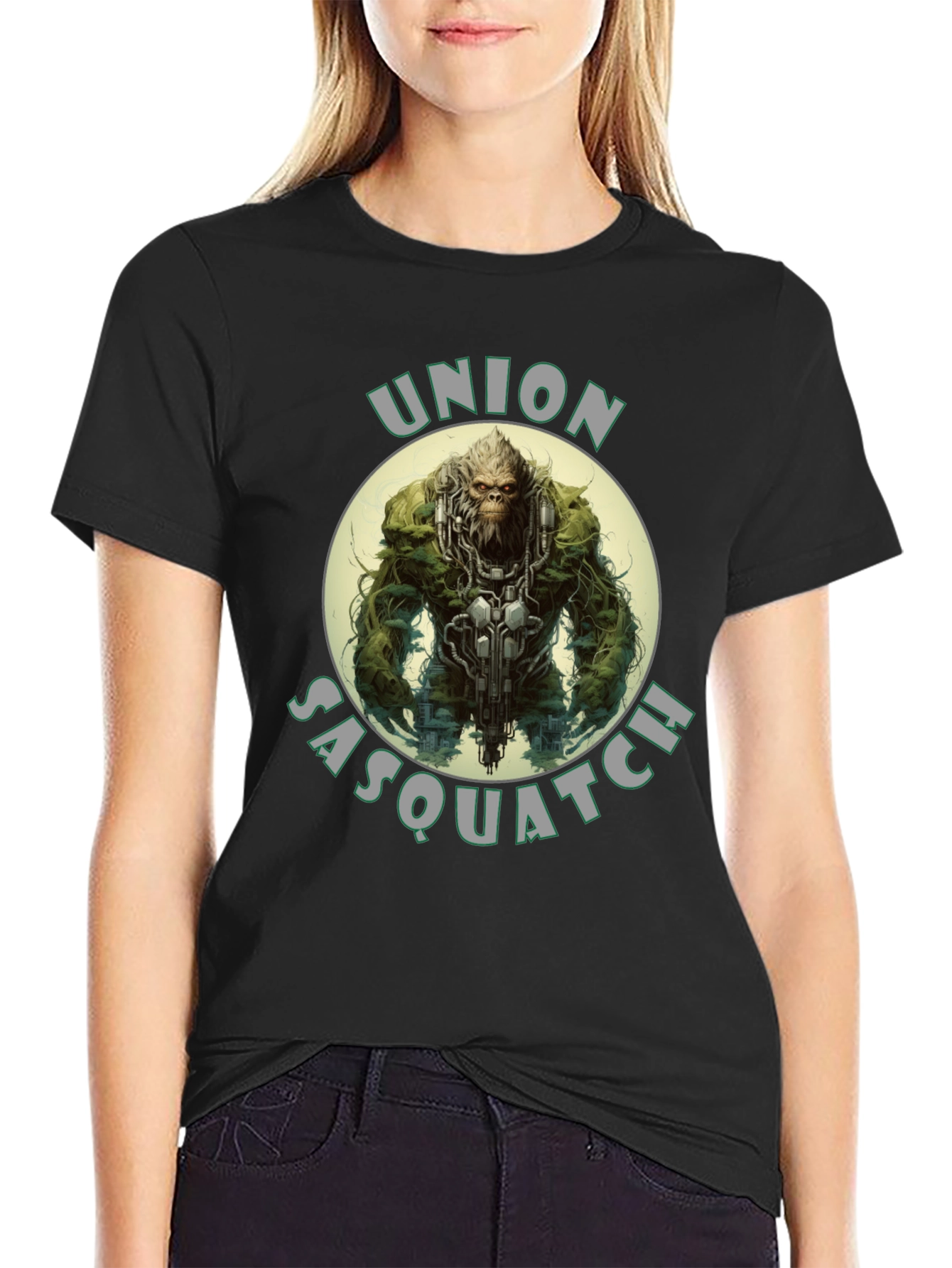 Union Sasquatch Graphic T-Shirt - Black