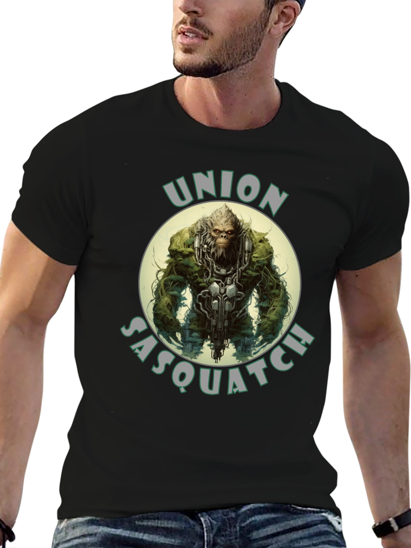 Union Sasquatch Graphic T-Shirt - Black