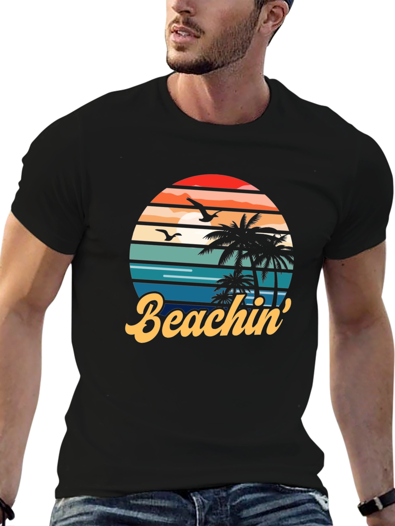 Beachin Retro Graphic T-Shirt