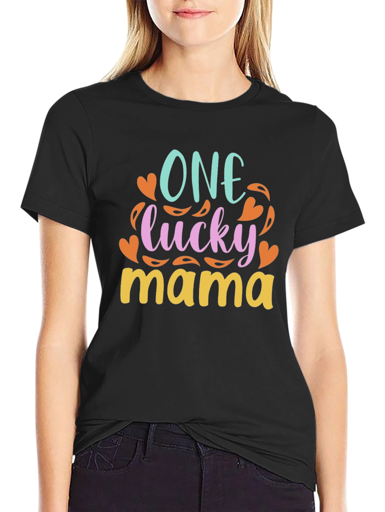 One Lucky Mama T-Shirt - Cute Mothers Day Gift