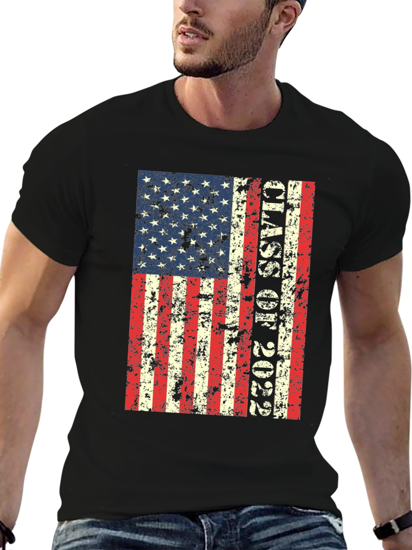 American Flag Class of 2022 Graphic Tee