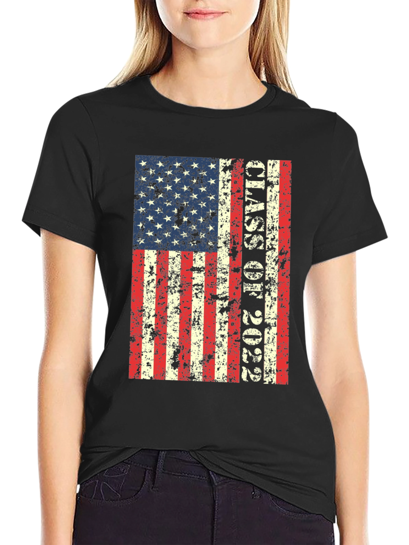 American Flag Class of 2022 Graphic Tee