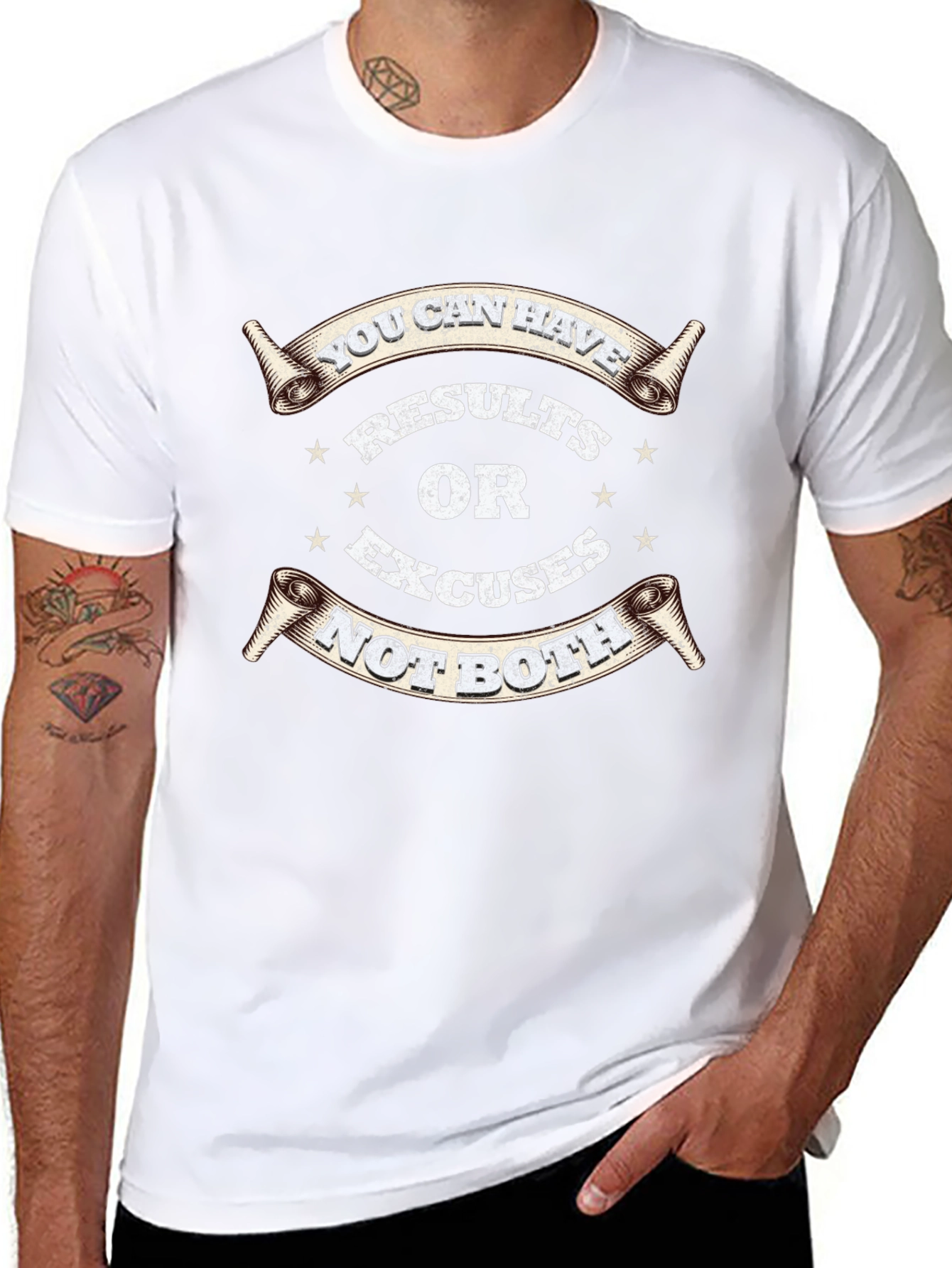 Results or Excuses Graphic T-Shirt