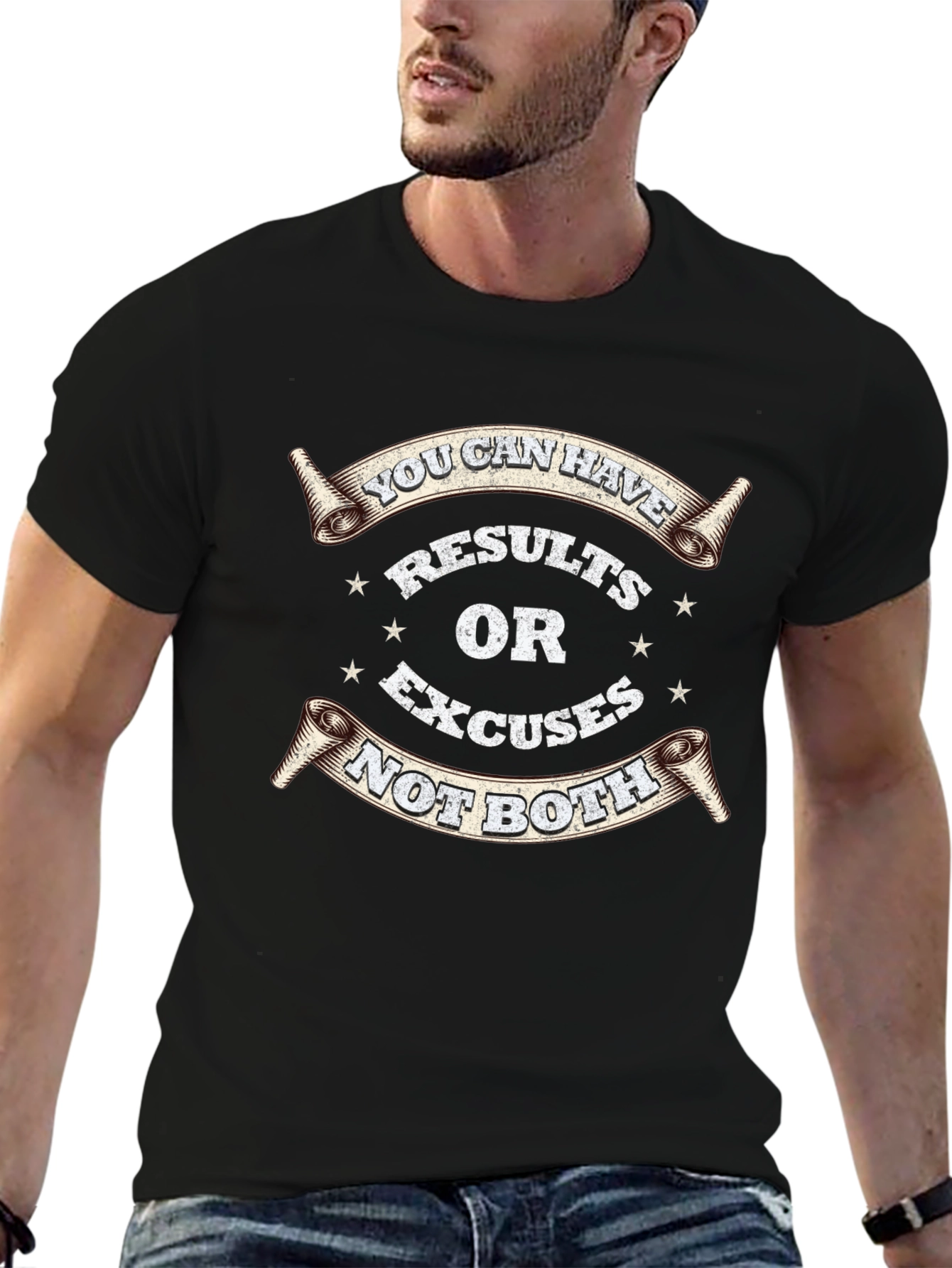 Results or Excuses Graphic T-Shirt