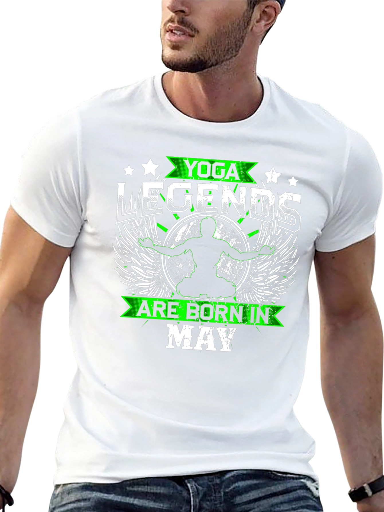Yoga Legends Born in May Black T-Shirt