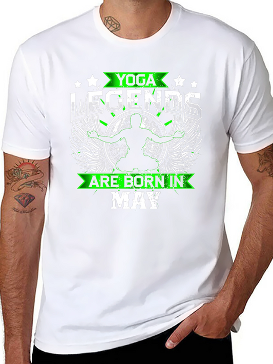 Yoga Legends Born in May Black T-Shirt