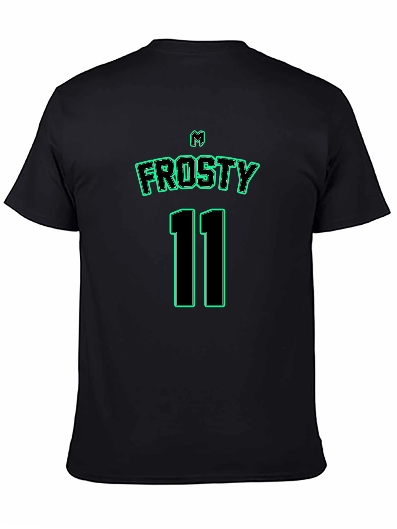 Frosty 11 T-Shirt - Black Jersey Style Tee