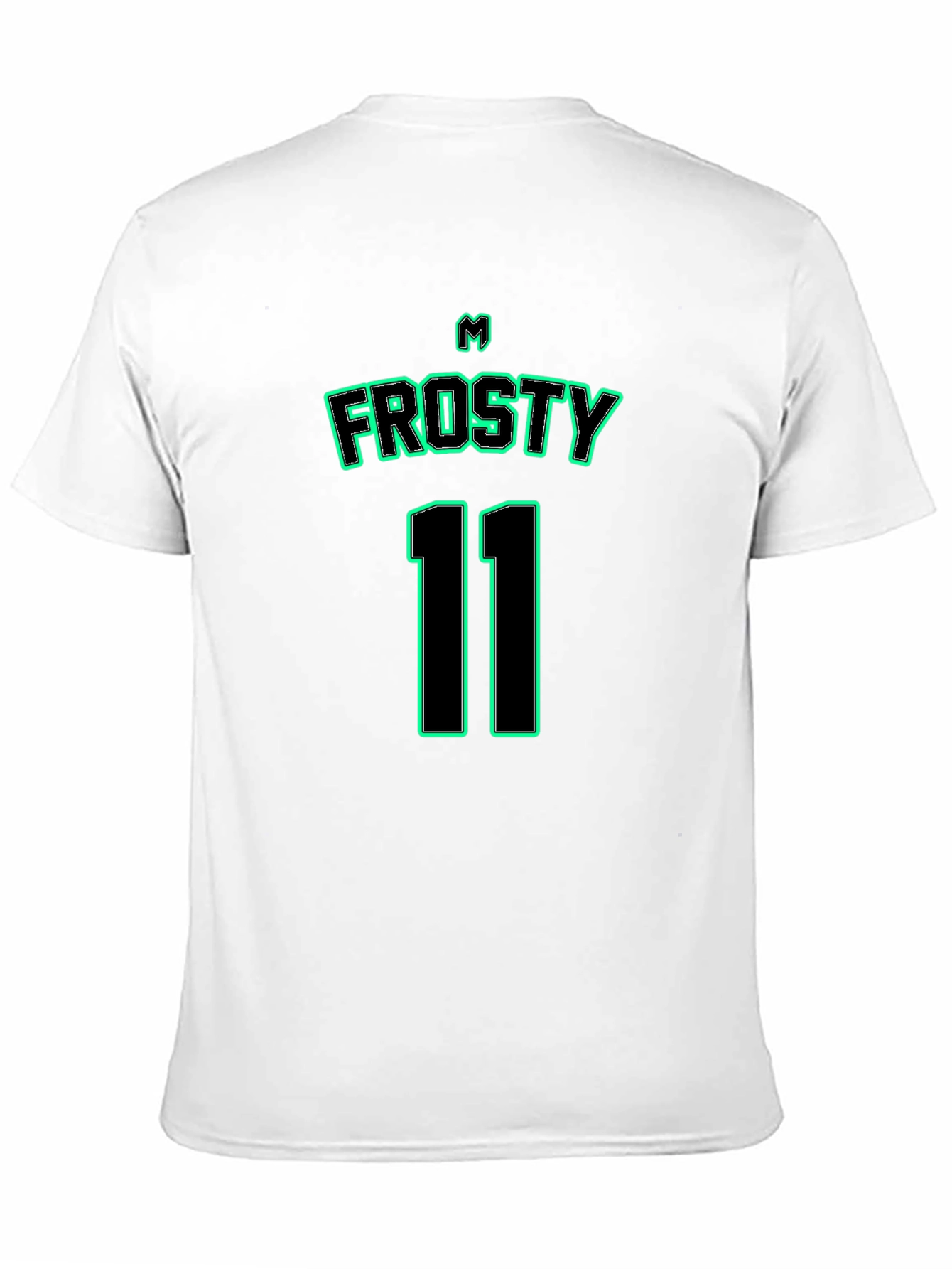 Frosty 11 T-Shirt - Black Jersey Style Tee