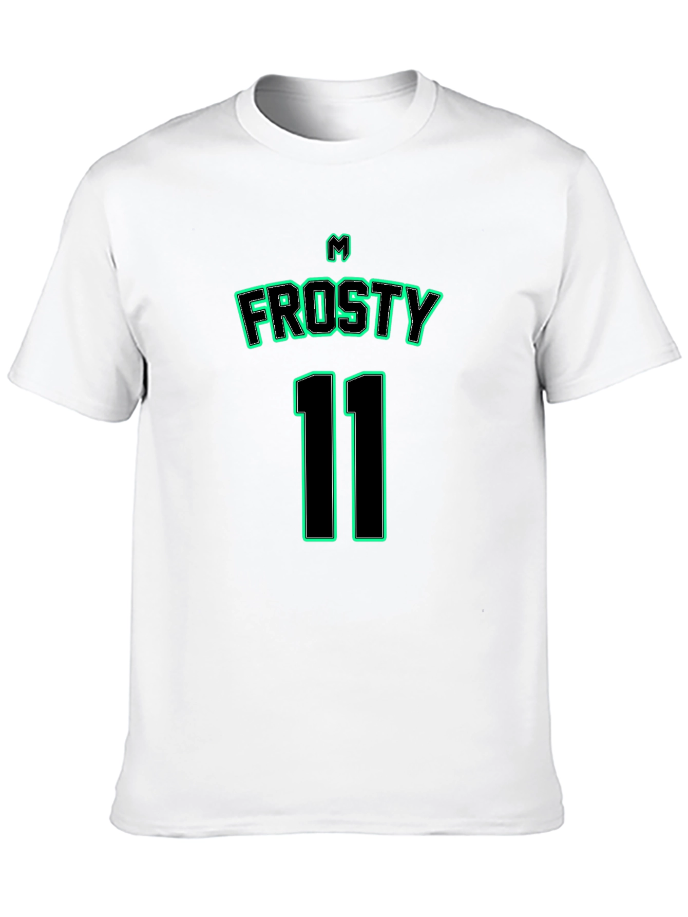 Frosty 11 T-Shirt - Black Jersey Style Tee