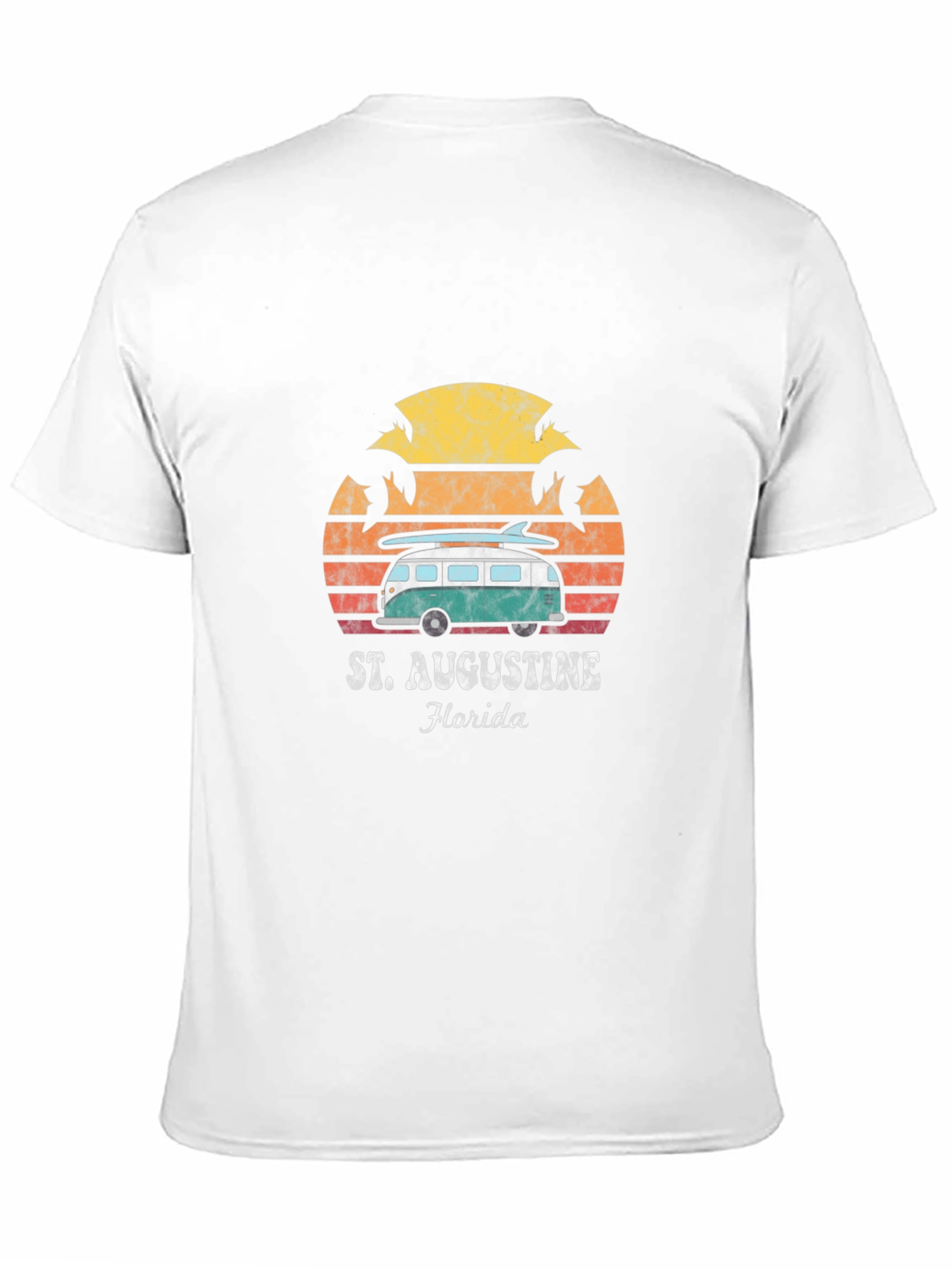 St. Augustine Florida Retro Van Surf T-Shirt