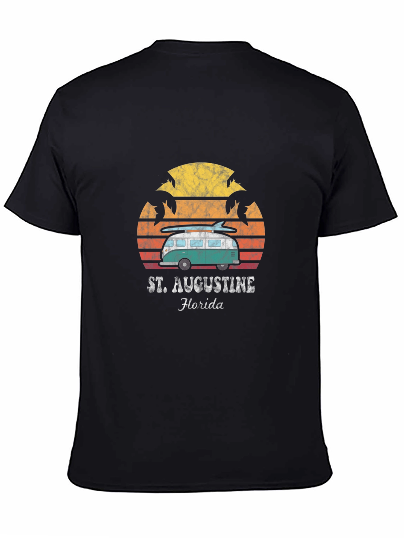 St. Augustine Florida Retro Van Surf T-Shirt