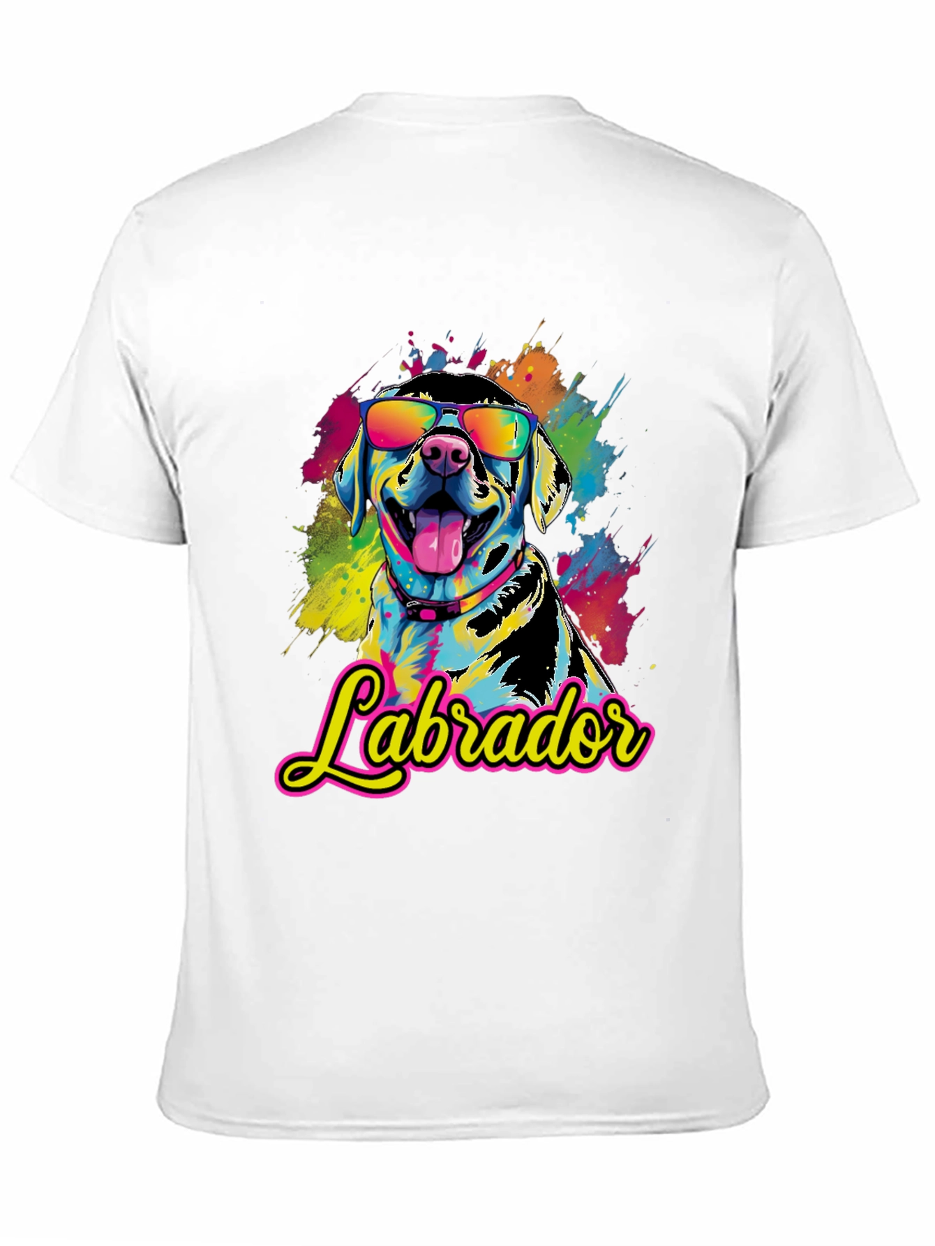 Cool Labrador T-Shirt - Vibrant Dog Graphic Tee