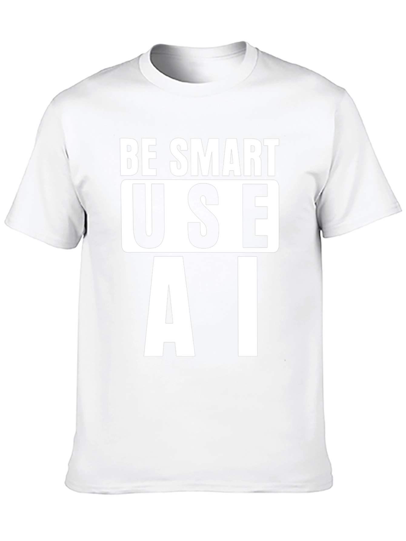 Be Smart Use AI T-Shirt - Black Cotton