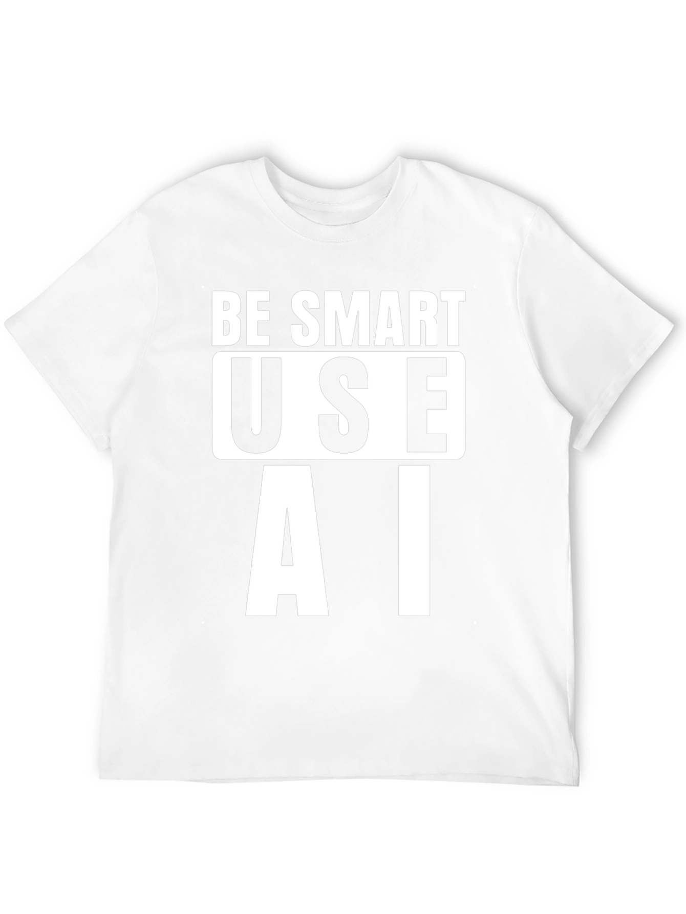 Be Smart Use AI T-Shirt - Black Cotton