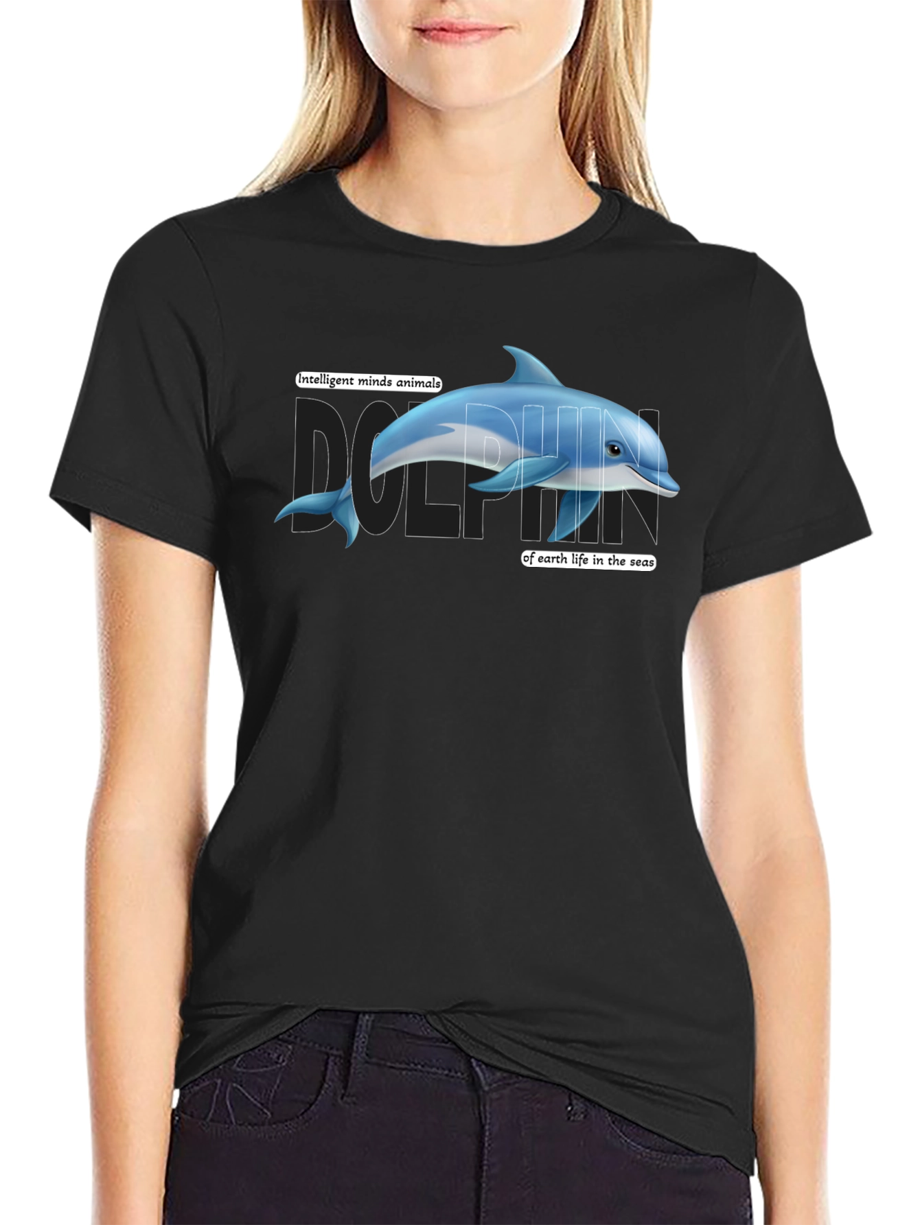 Dolphin Graphic Tee - Intelligent Minds Animals